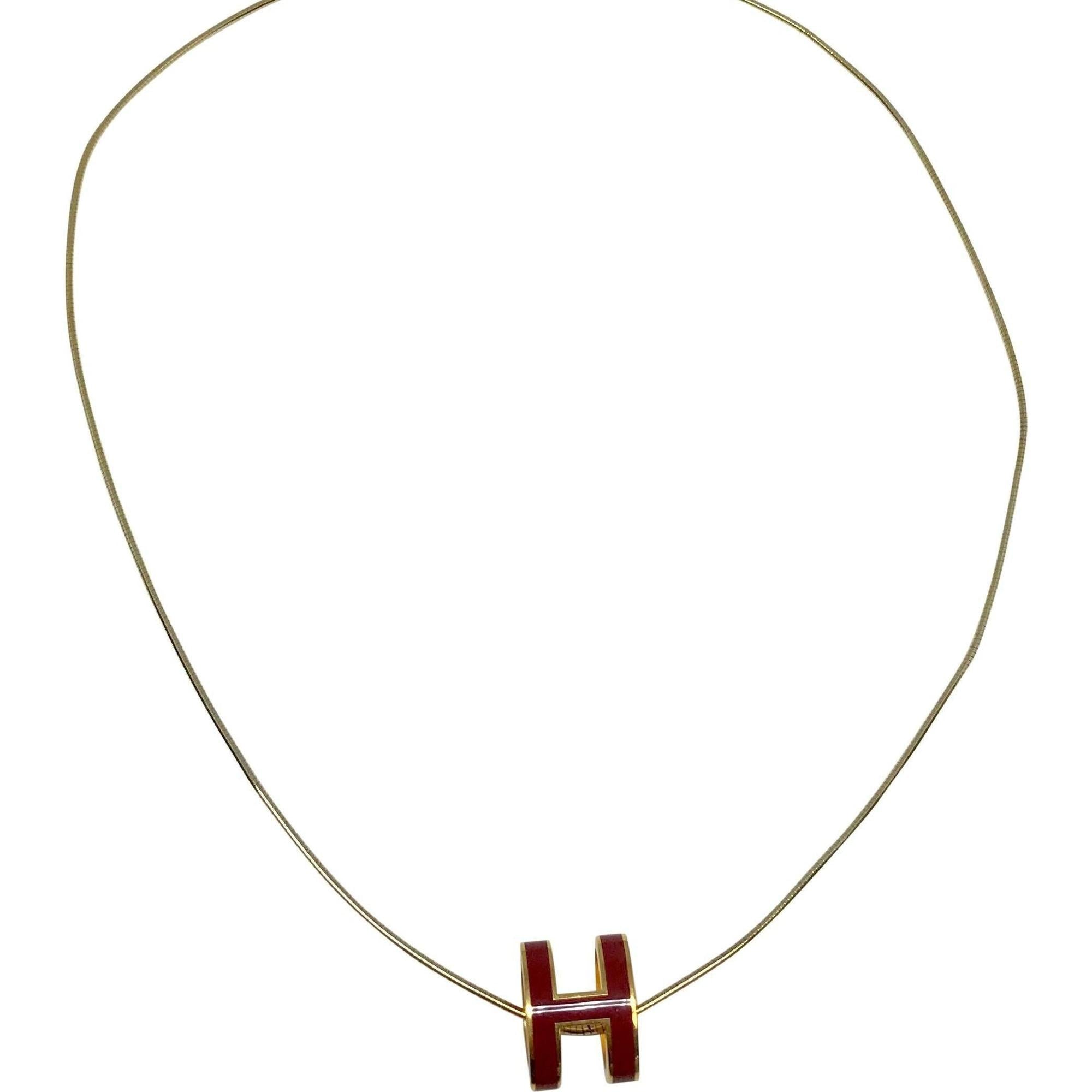 Hermes Pop H Pendant Necklace