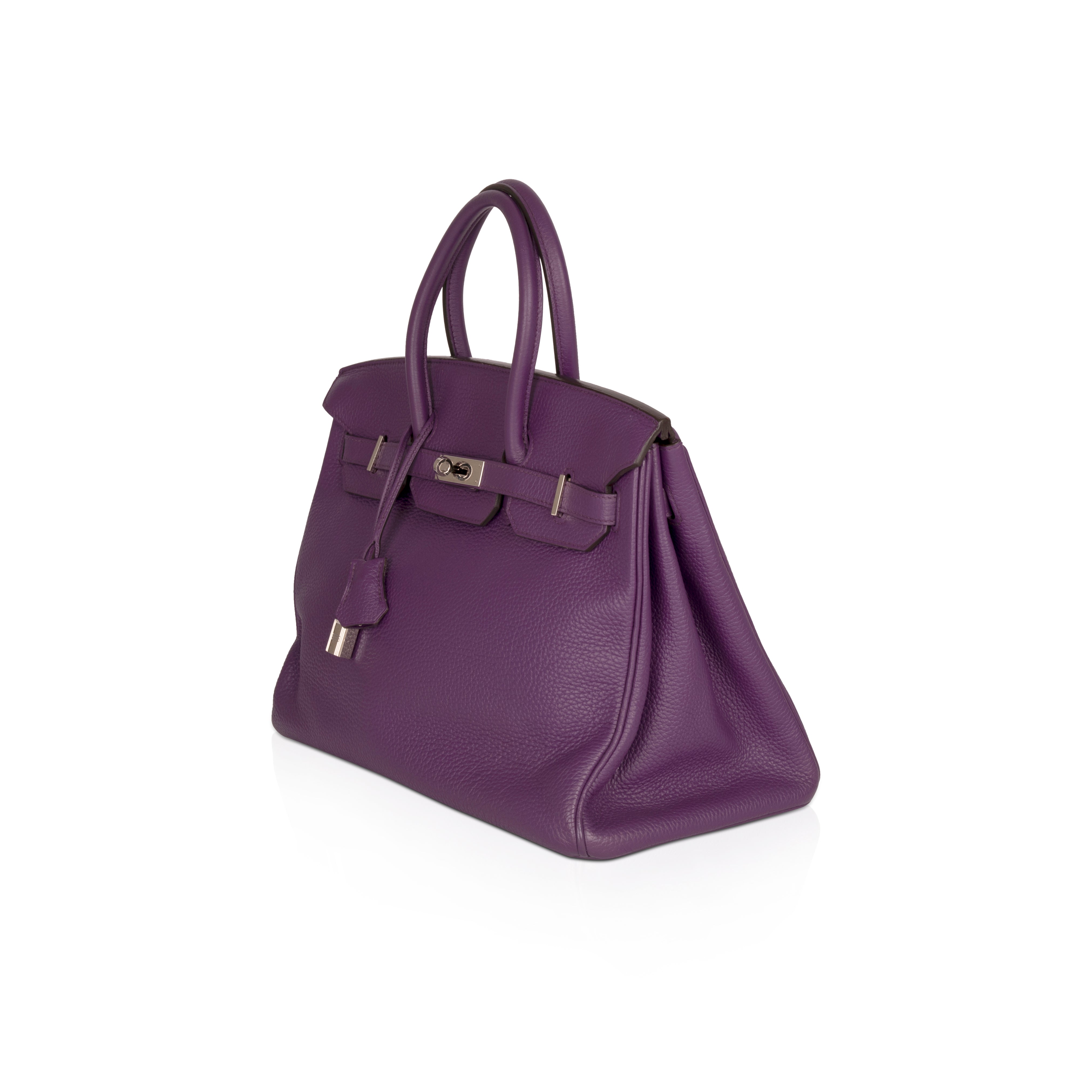 Hermes Purple Clemence Birkin 35