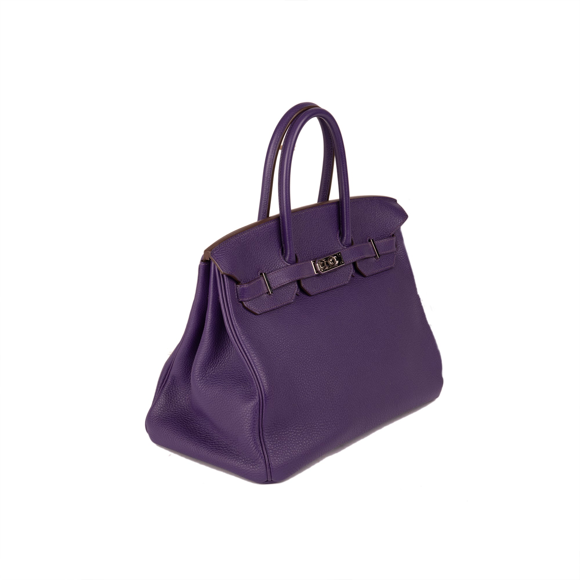 Hermes Purple Clemence Birkin 35