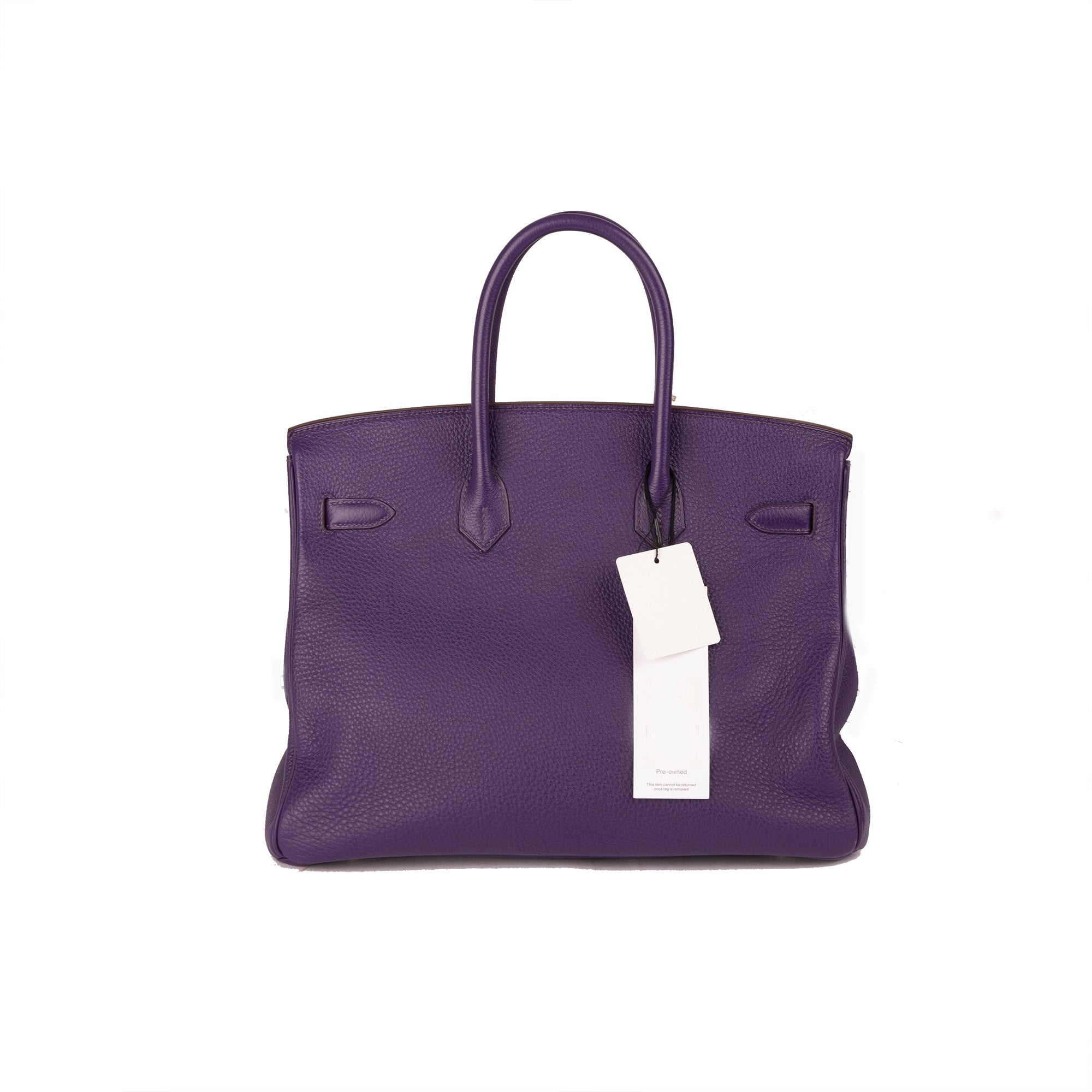Hermes Purple Clemence Birkin 35