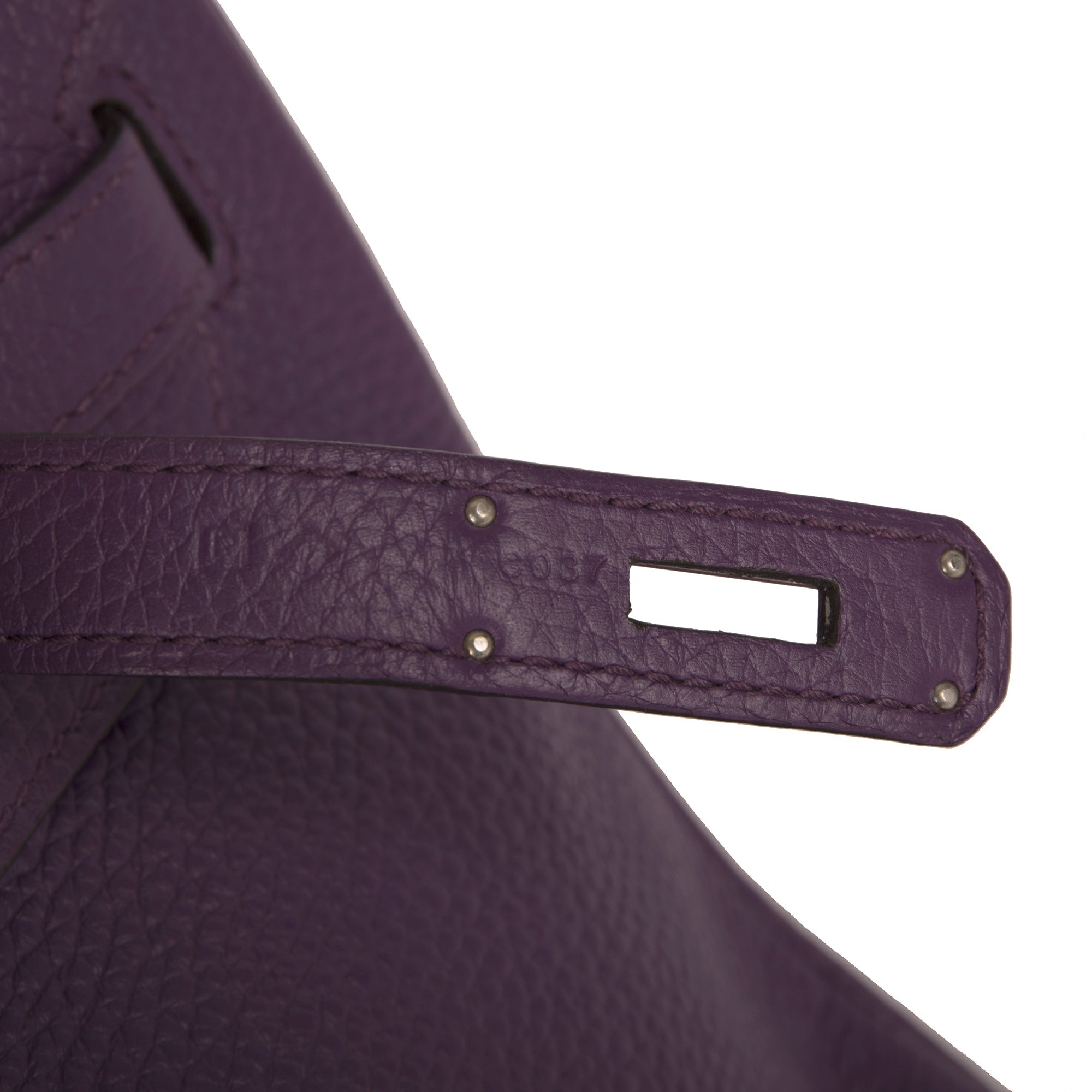 Hermes Purple Clemence Birkin 35