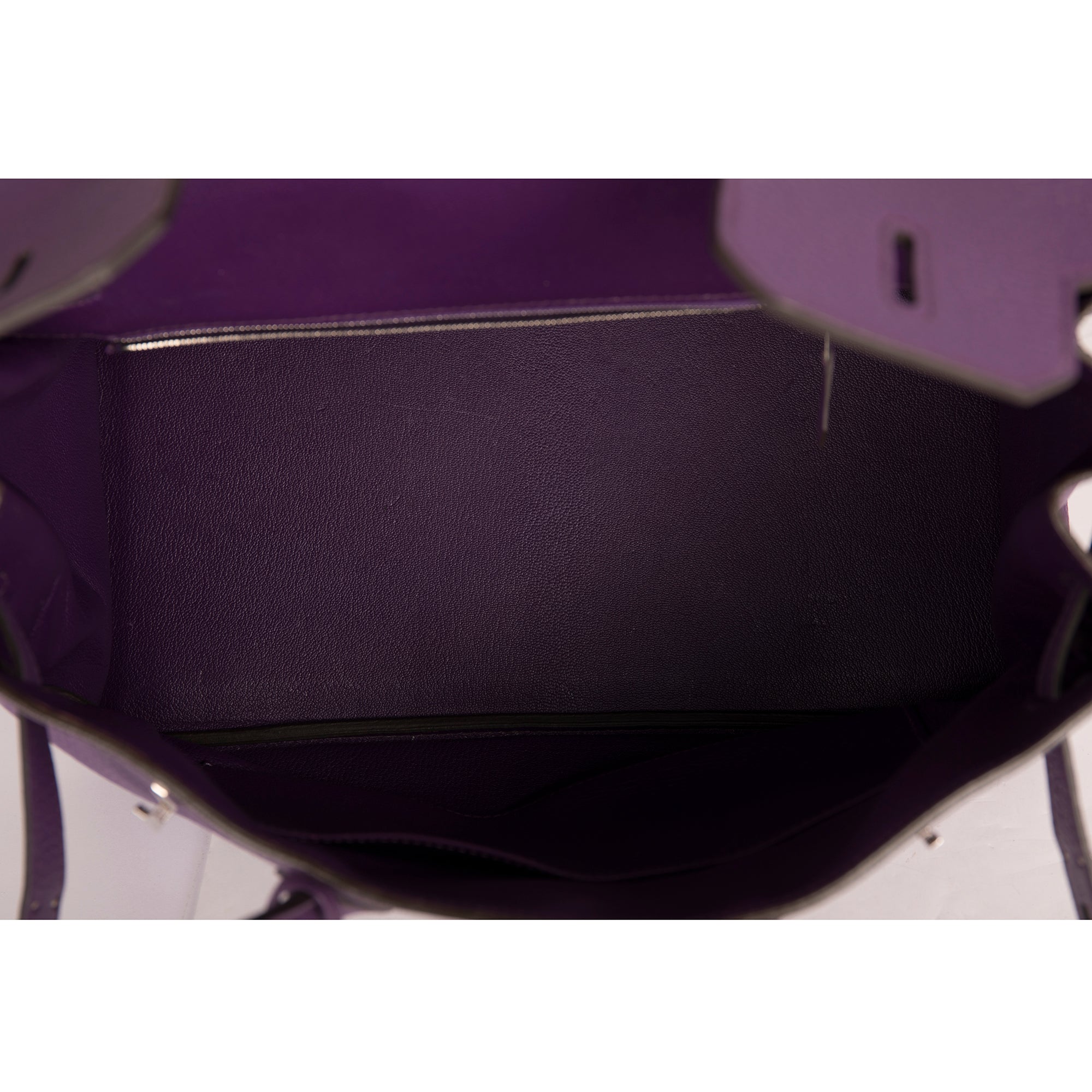 Hermes Purple Clemence Birkin 35