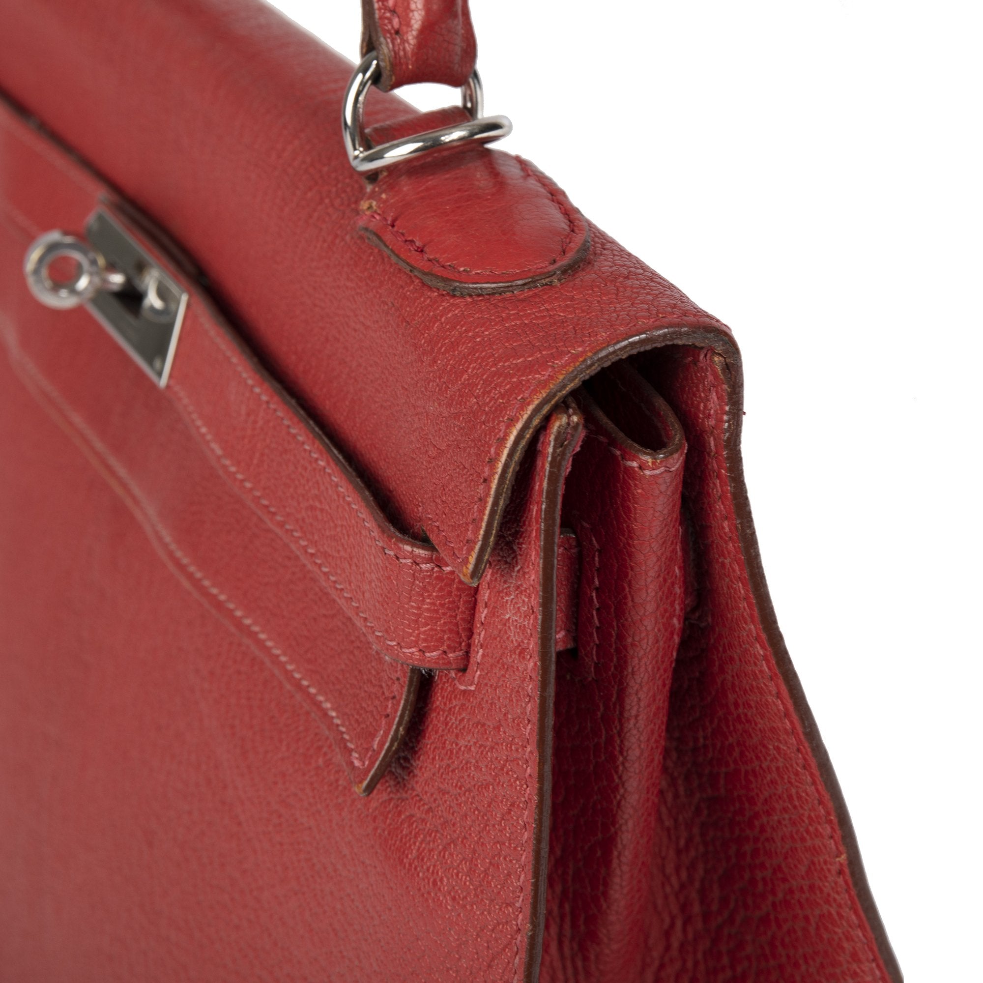 Hermes Red Chevre Mysore Kelly 32