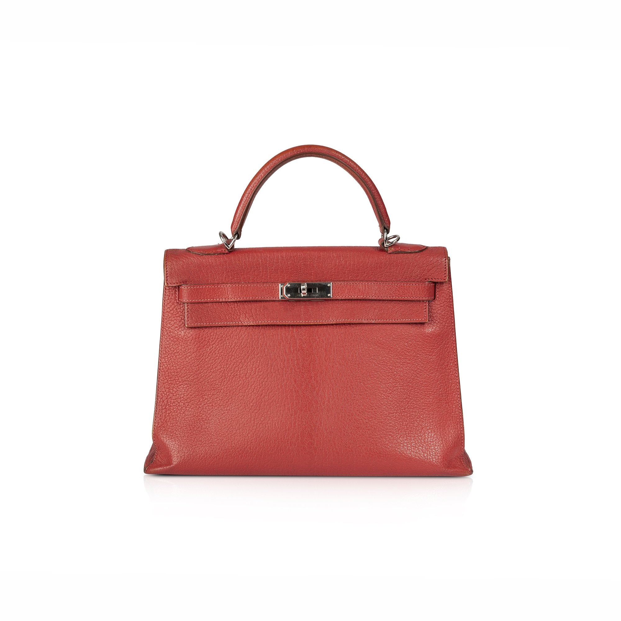 Hermes Red Chevre Mysore Kelly 32