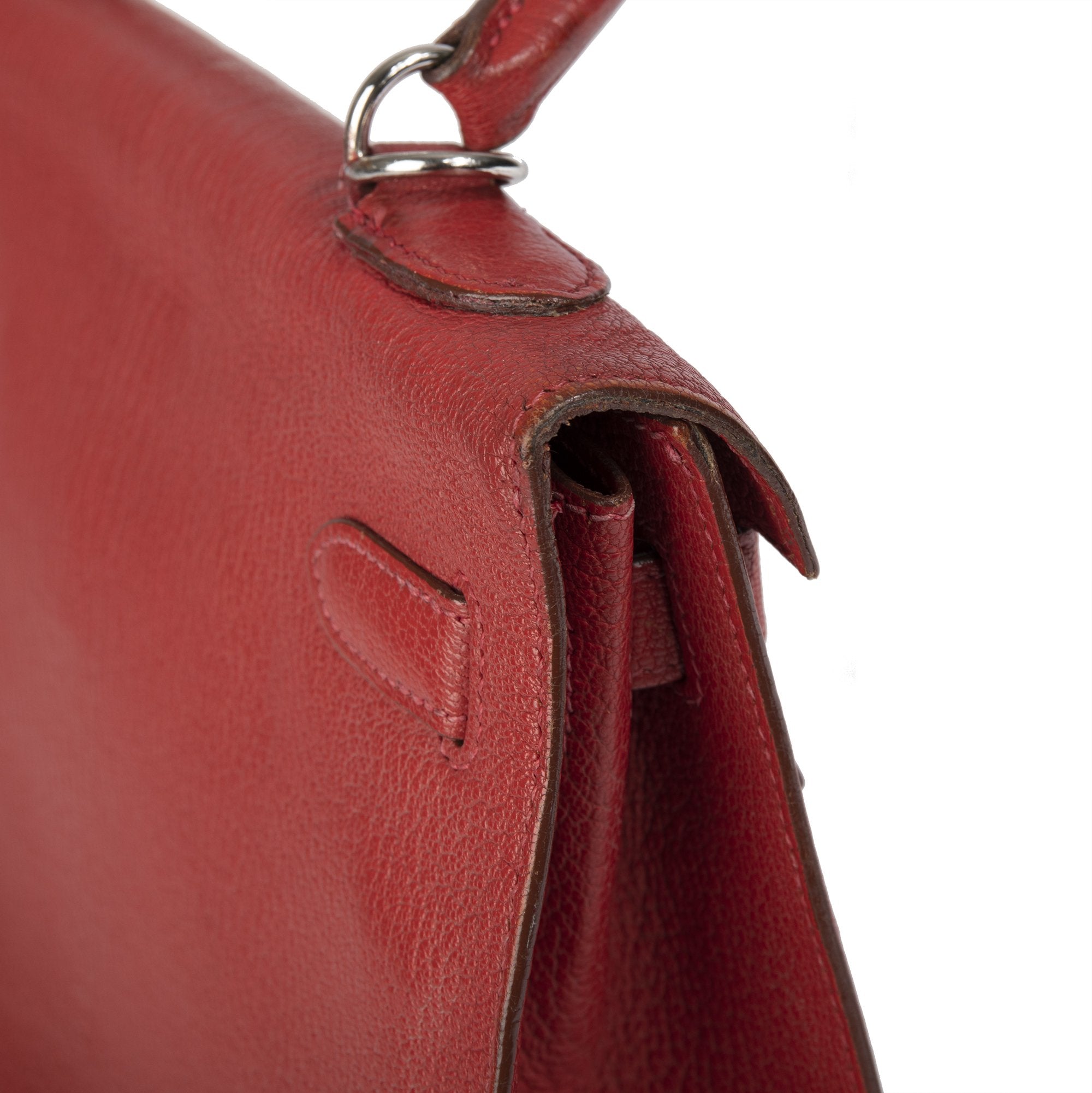 Hermes Red Chevre Mysore Kelly 32