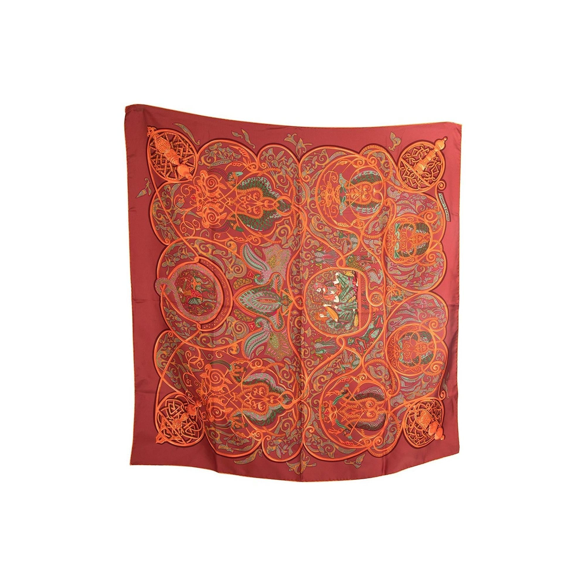 Hermes Silk Scarf