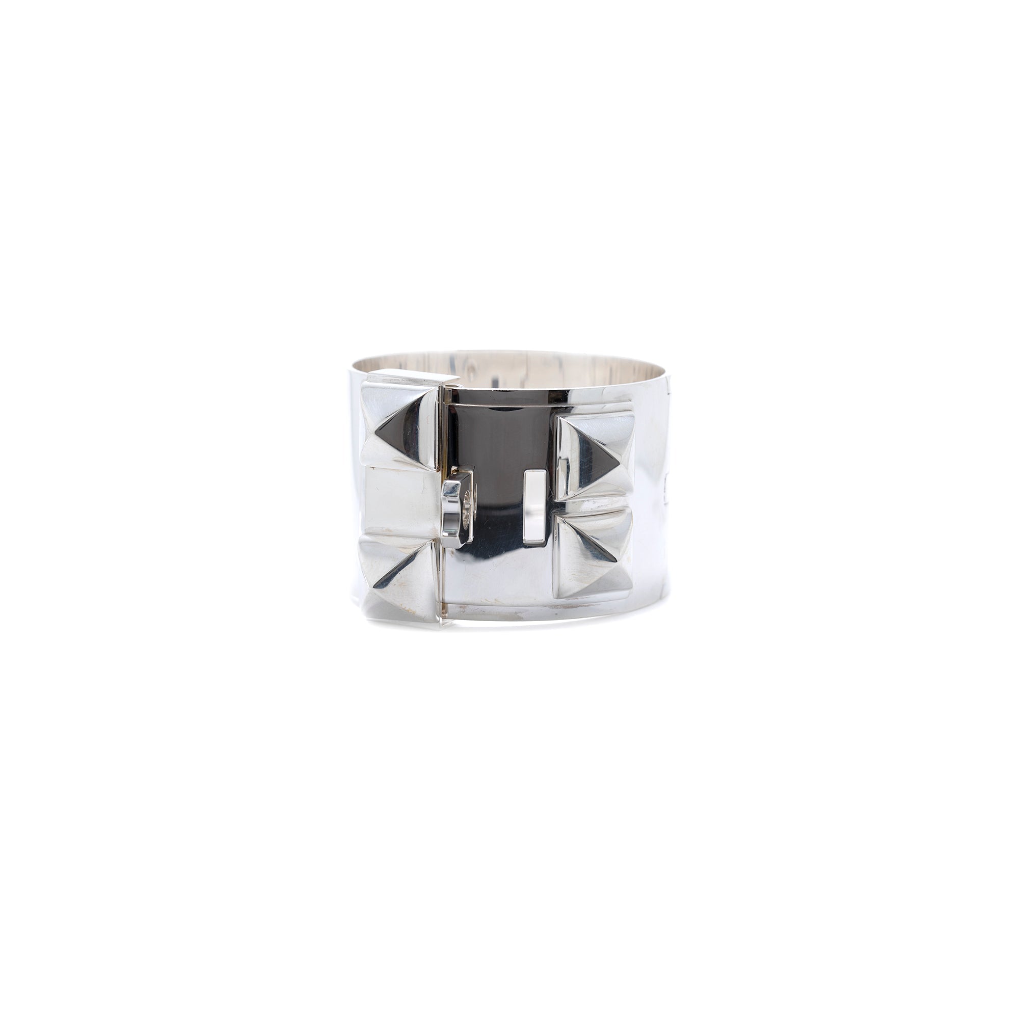 Hermes Sterling Silver Collier de Chien Bracelet