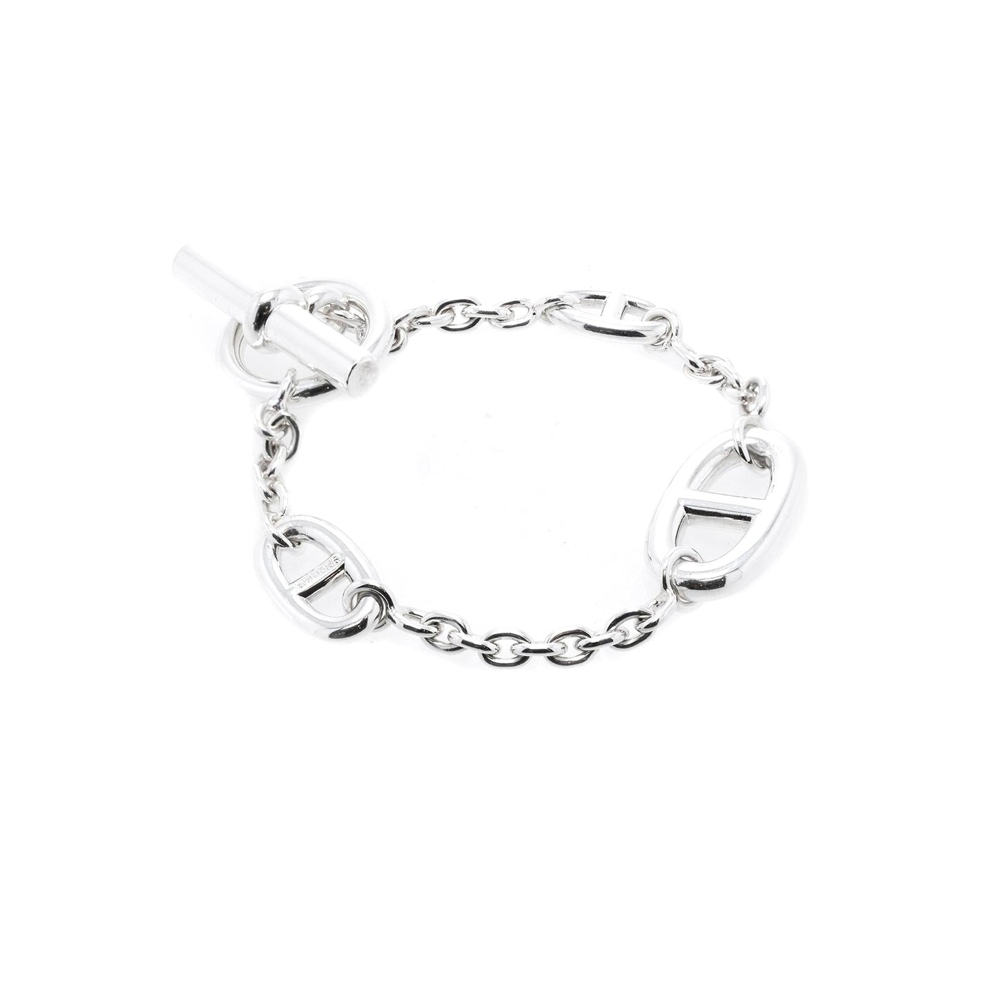 Hermes Sterling Silver Farandole Bracelet