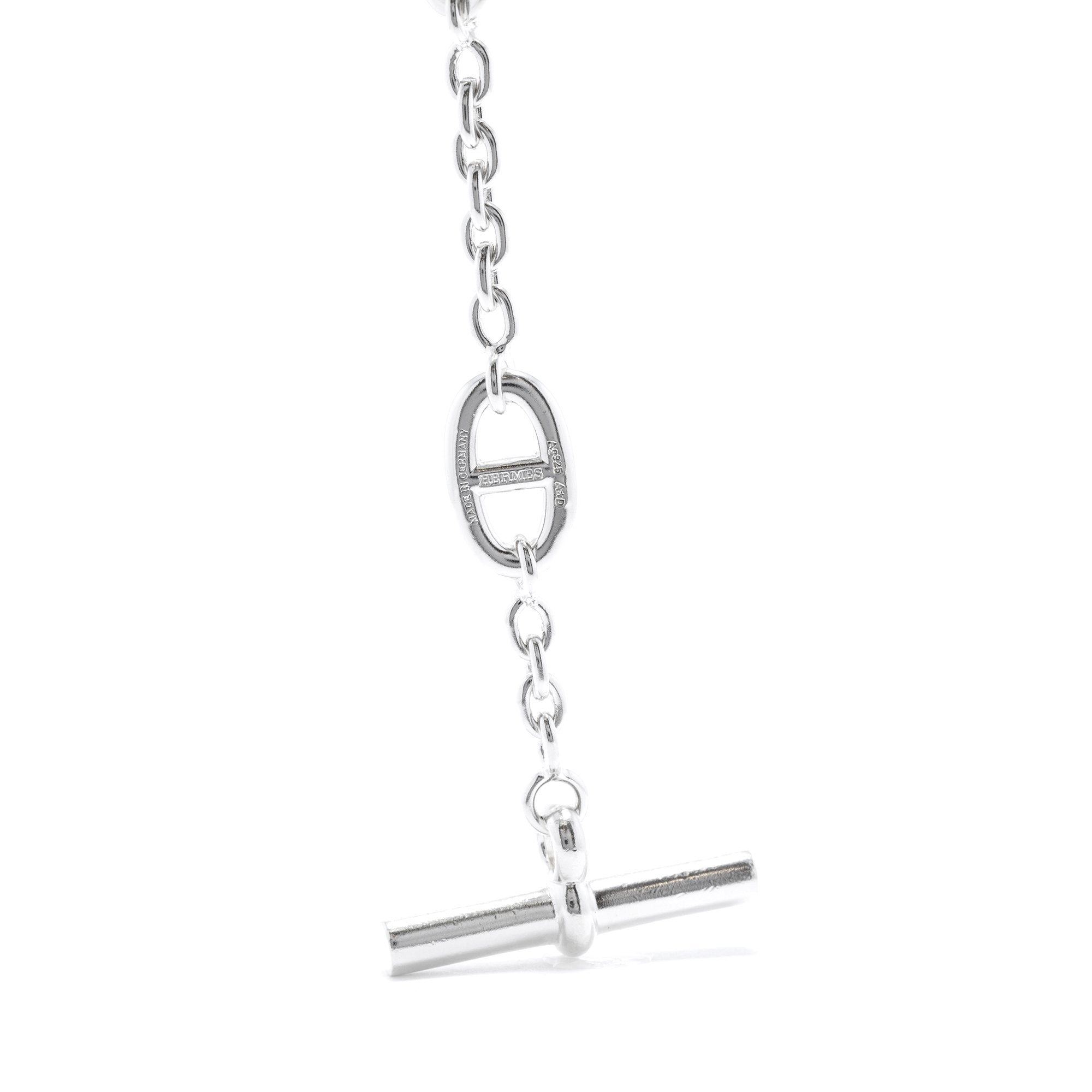 Hermes Sterling Silver Farandole Long Necklace