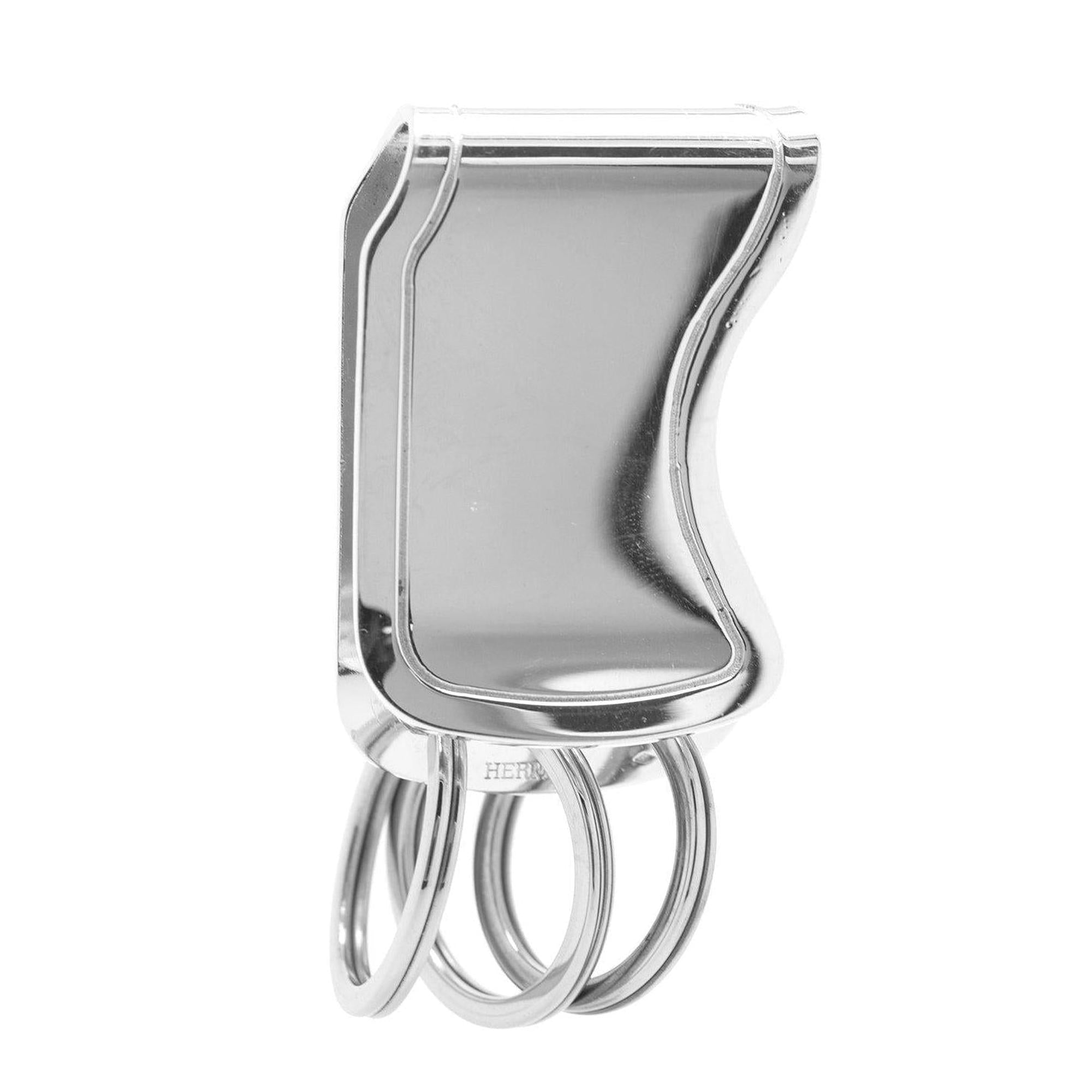 Hermes Sterling Silver Key Ring Money Clip