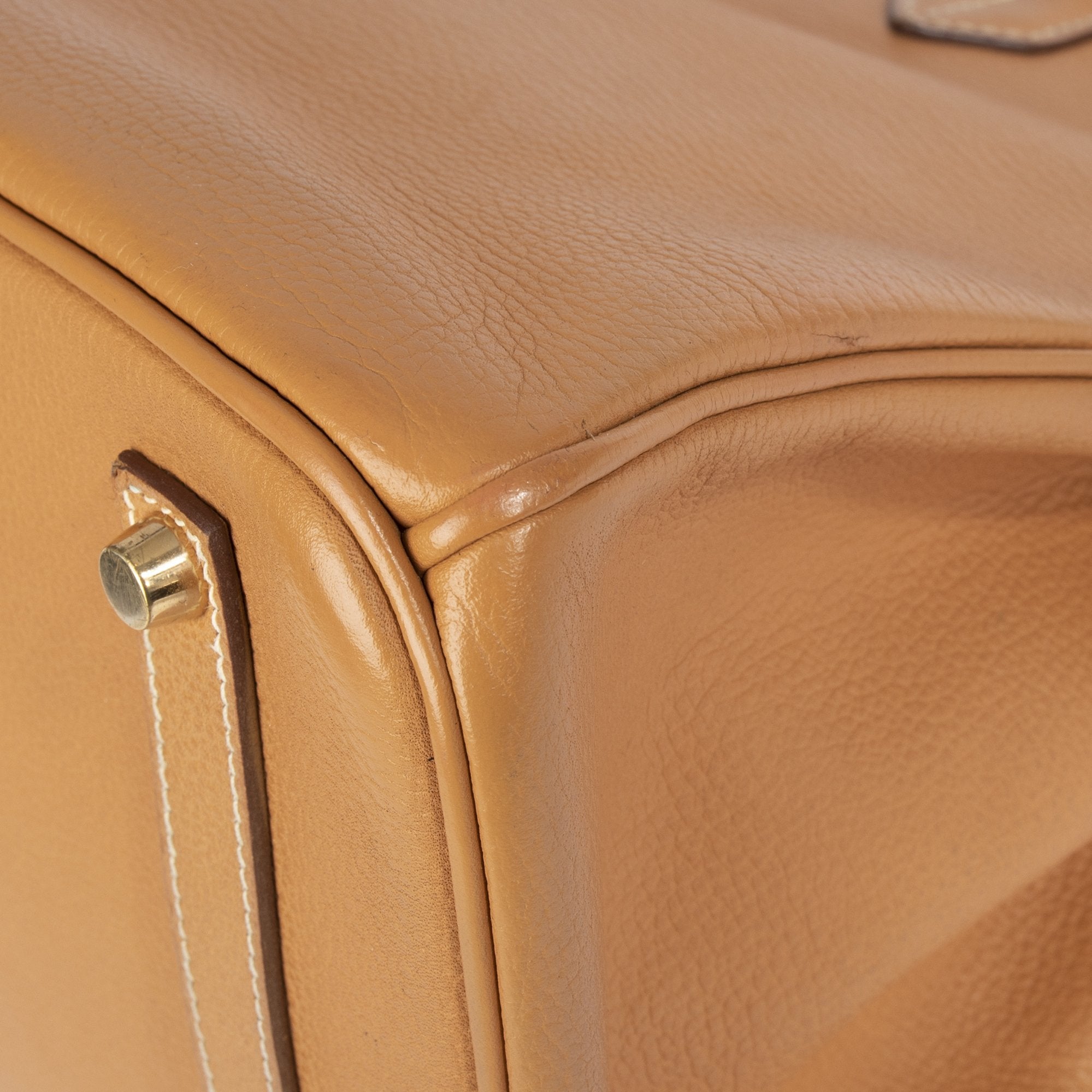 Hermes Tan Clemence Birkin 35