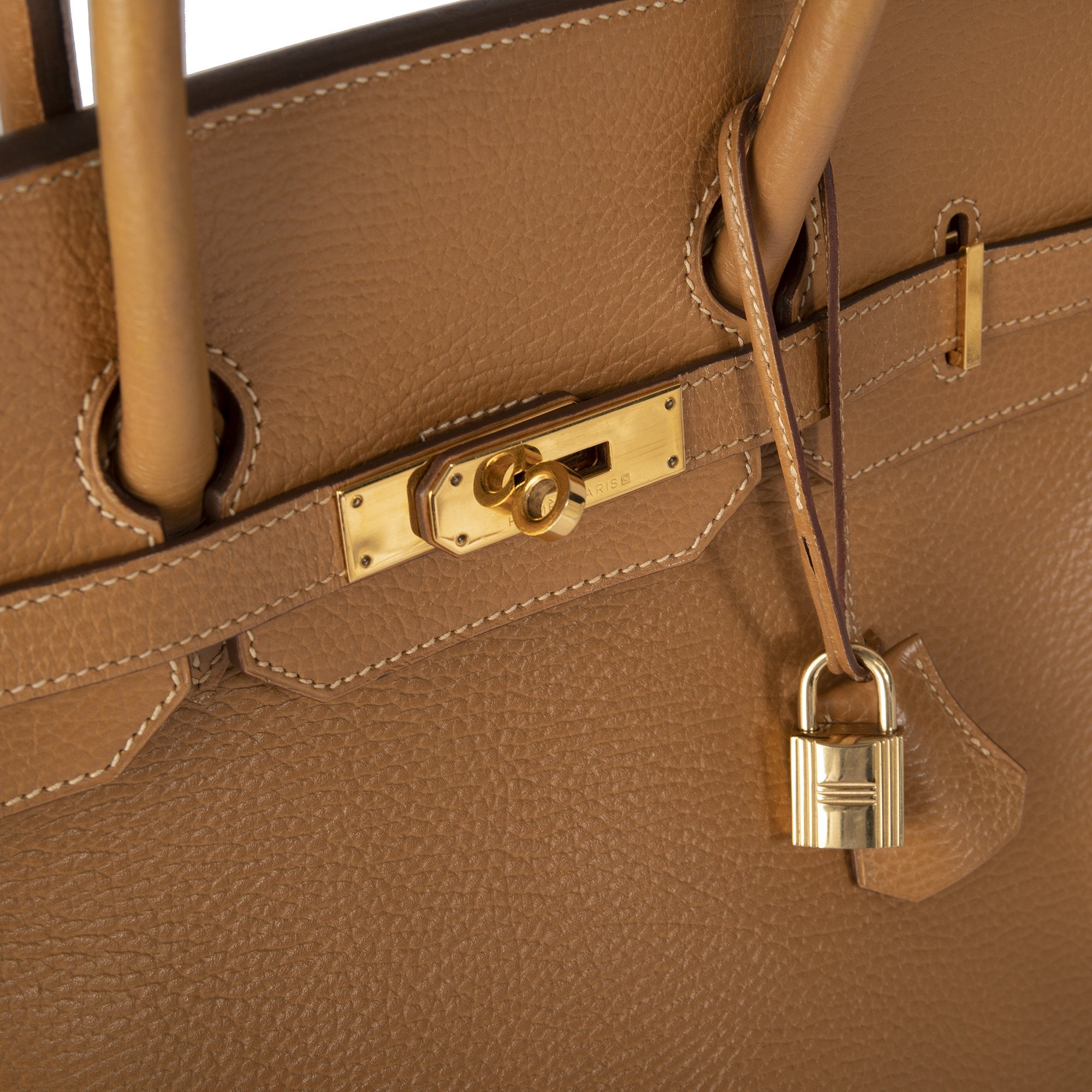 Hermes Tan Clemence Birkin 35