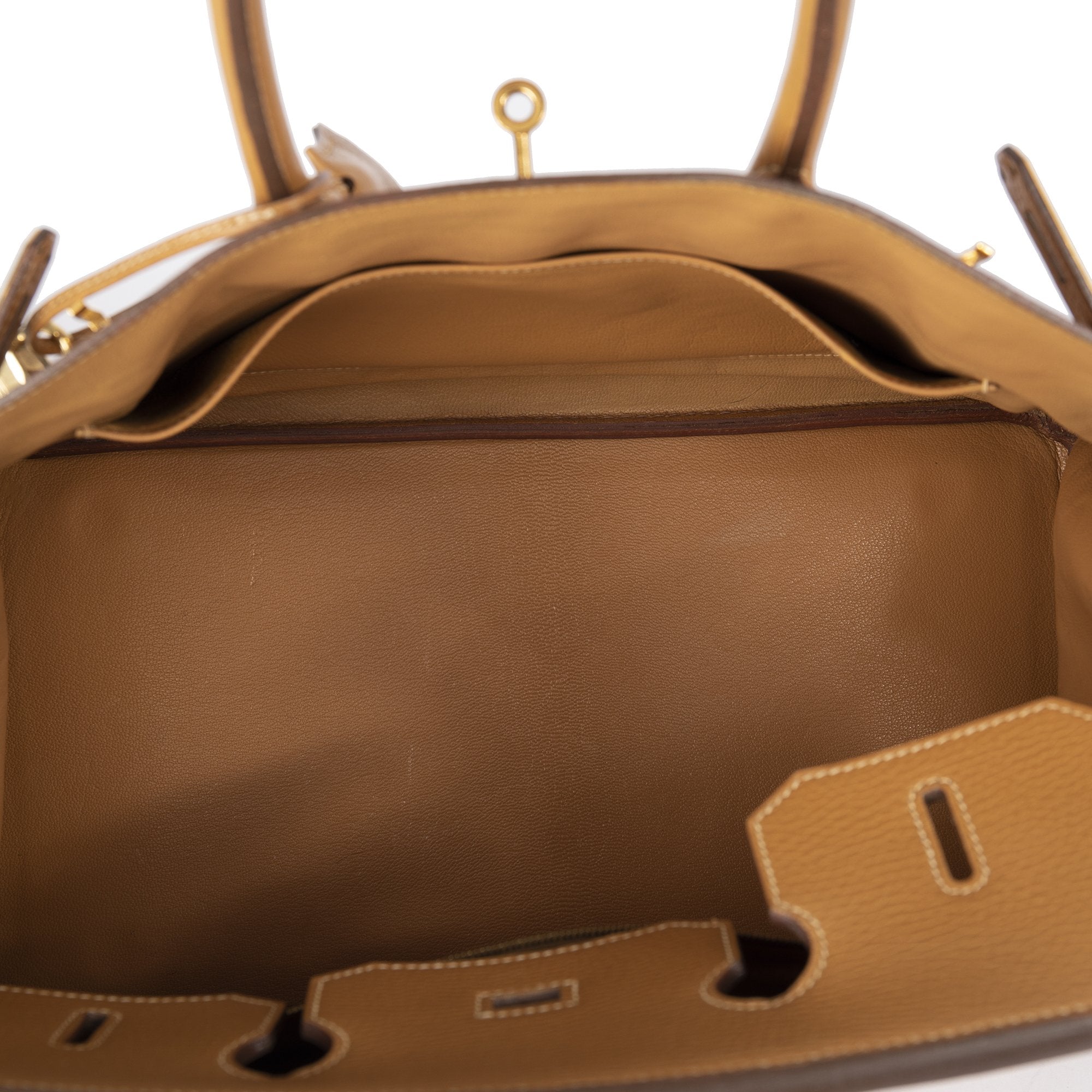 Hermes Tan Clemence Birkin 35