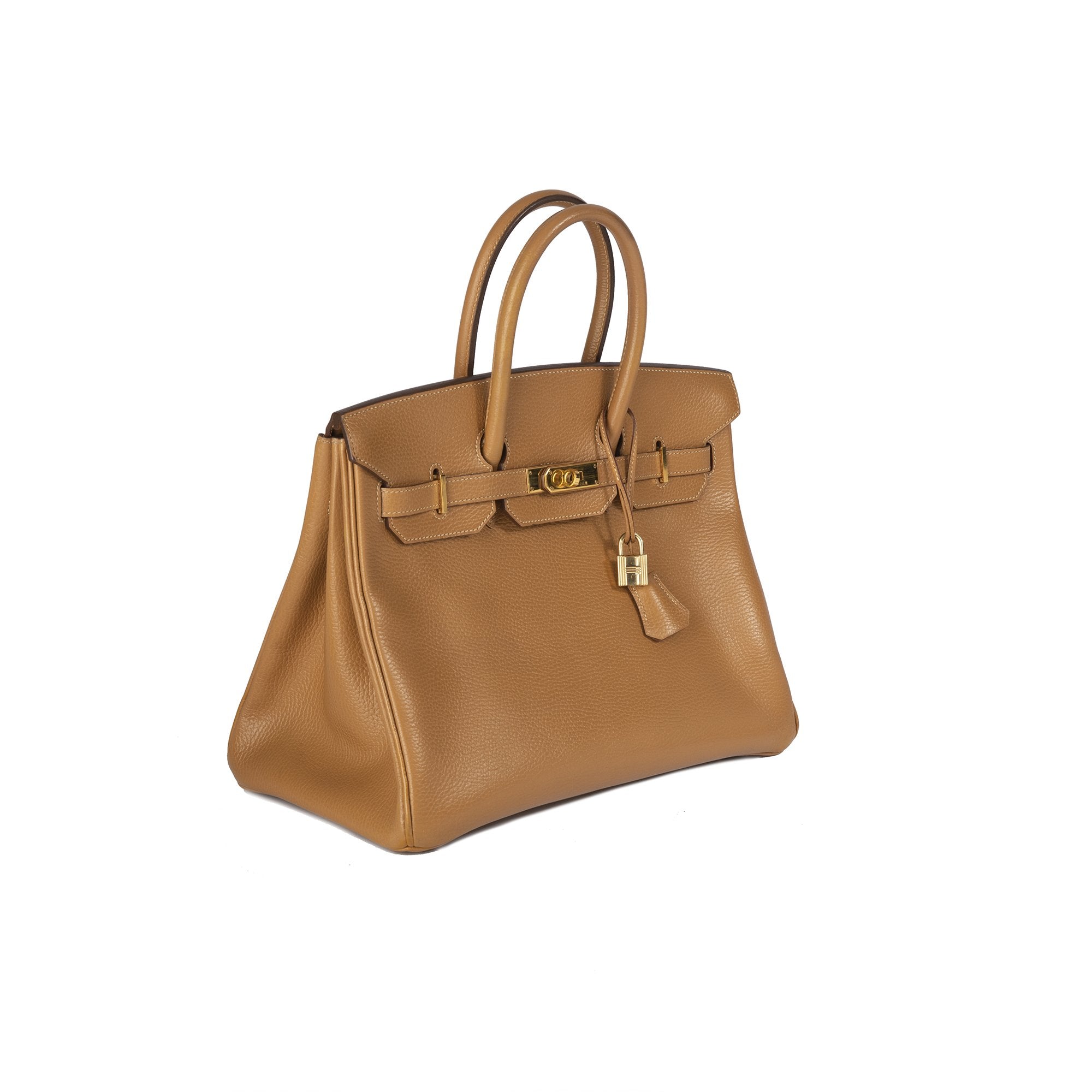 Hermes Tan Clemence Birkin 35
