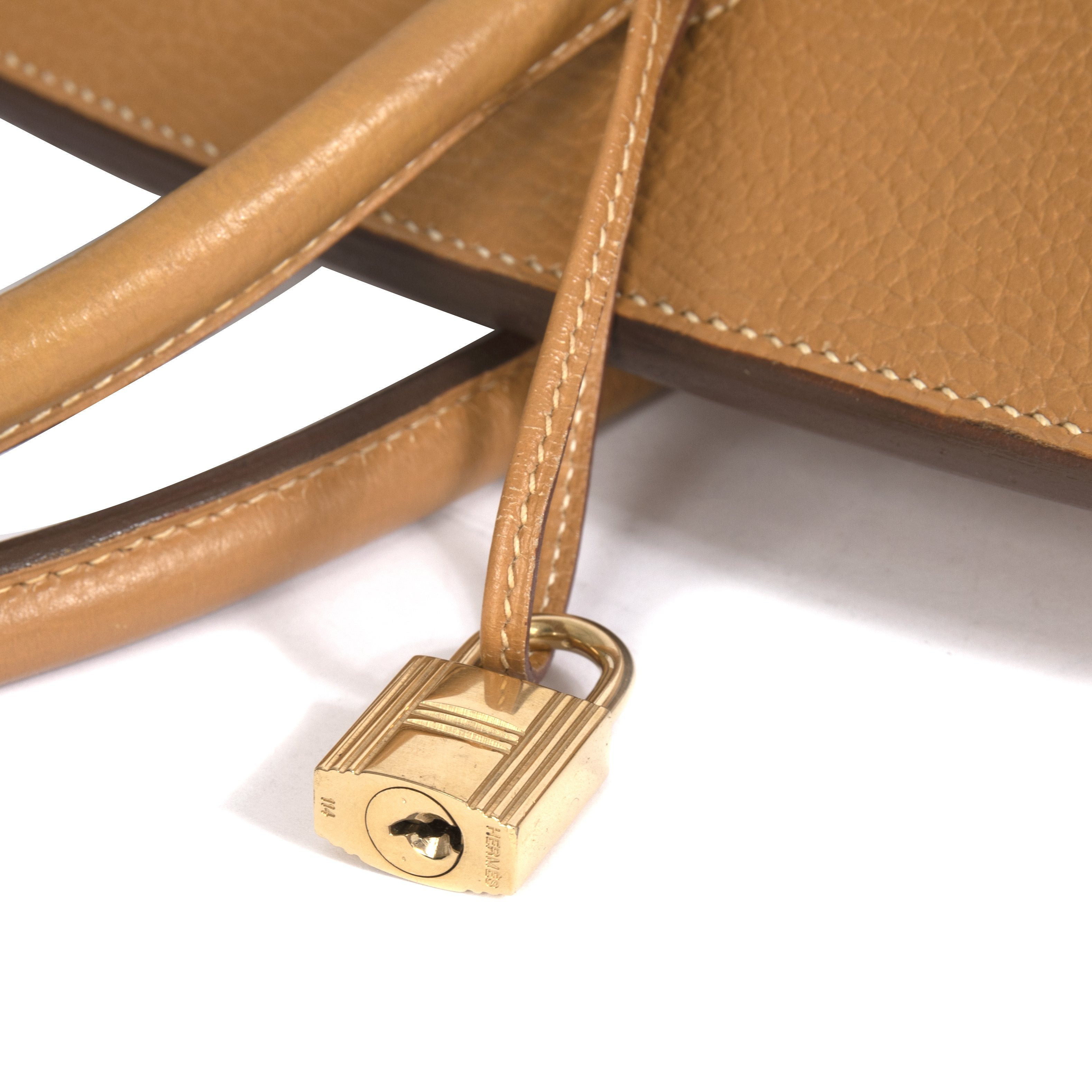 Hermes Tan Clemence Birkin 35