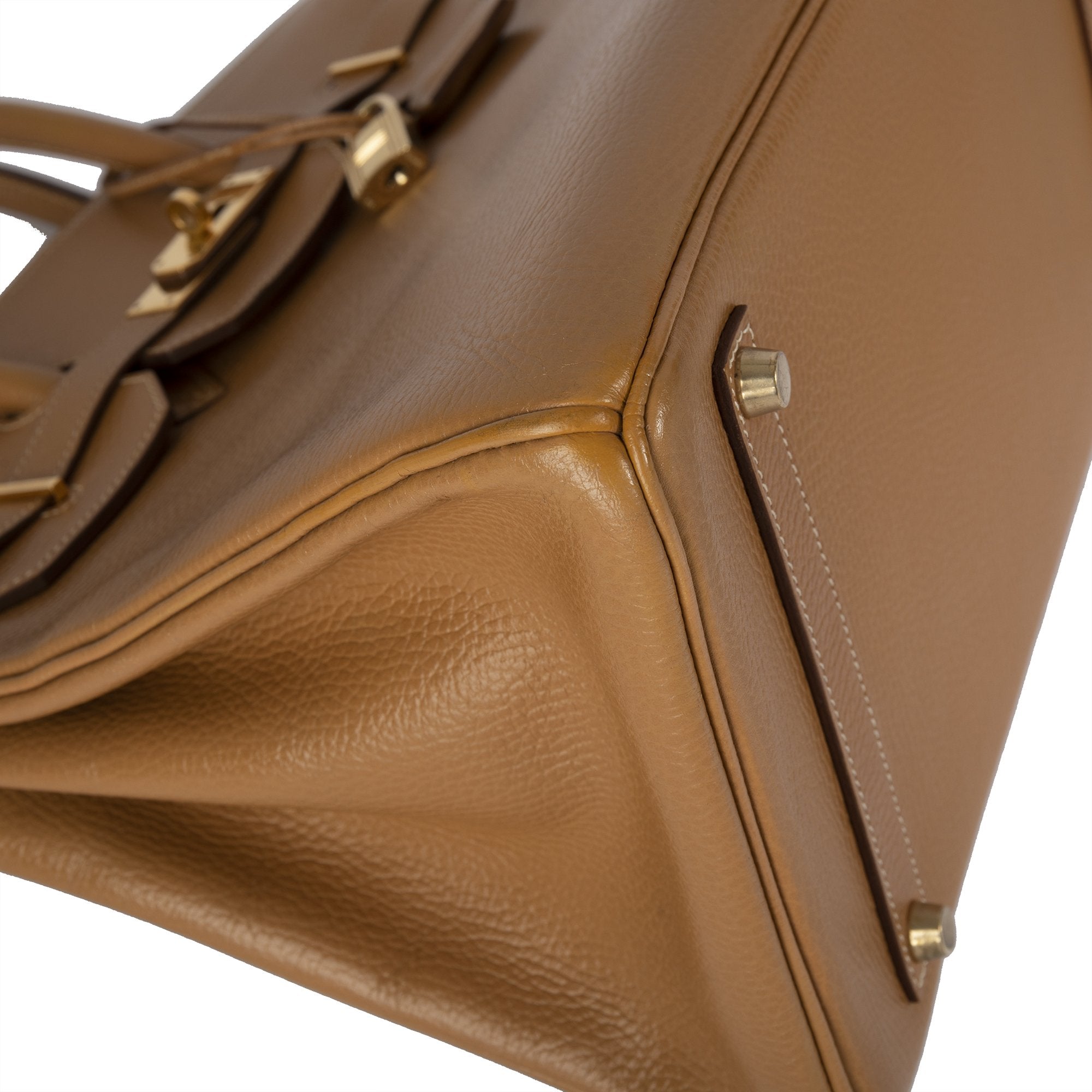 Hermes Tan Clemence Birkin 35