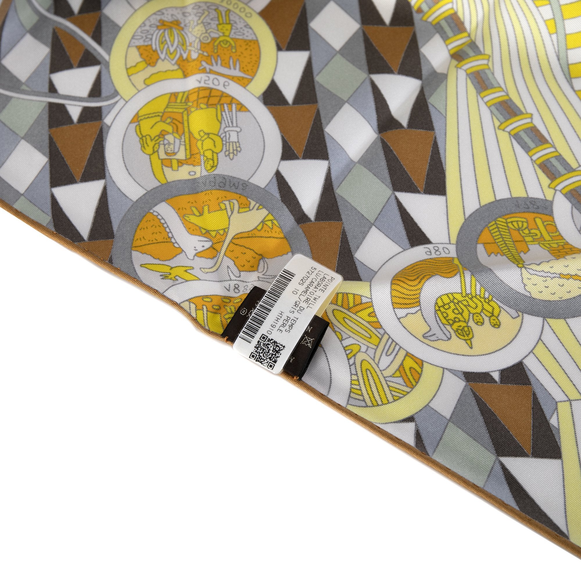 Hermes "The Laboratory of Time" Giant Triangle Scarf