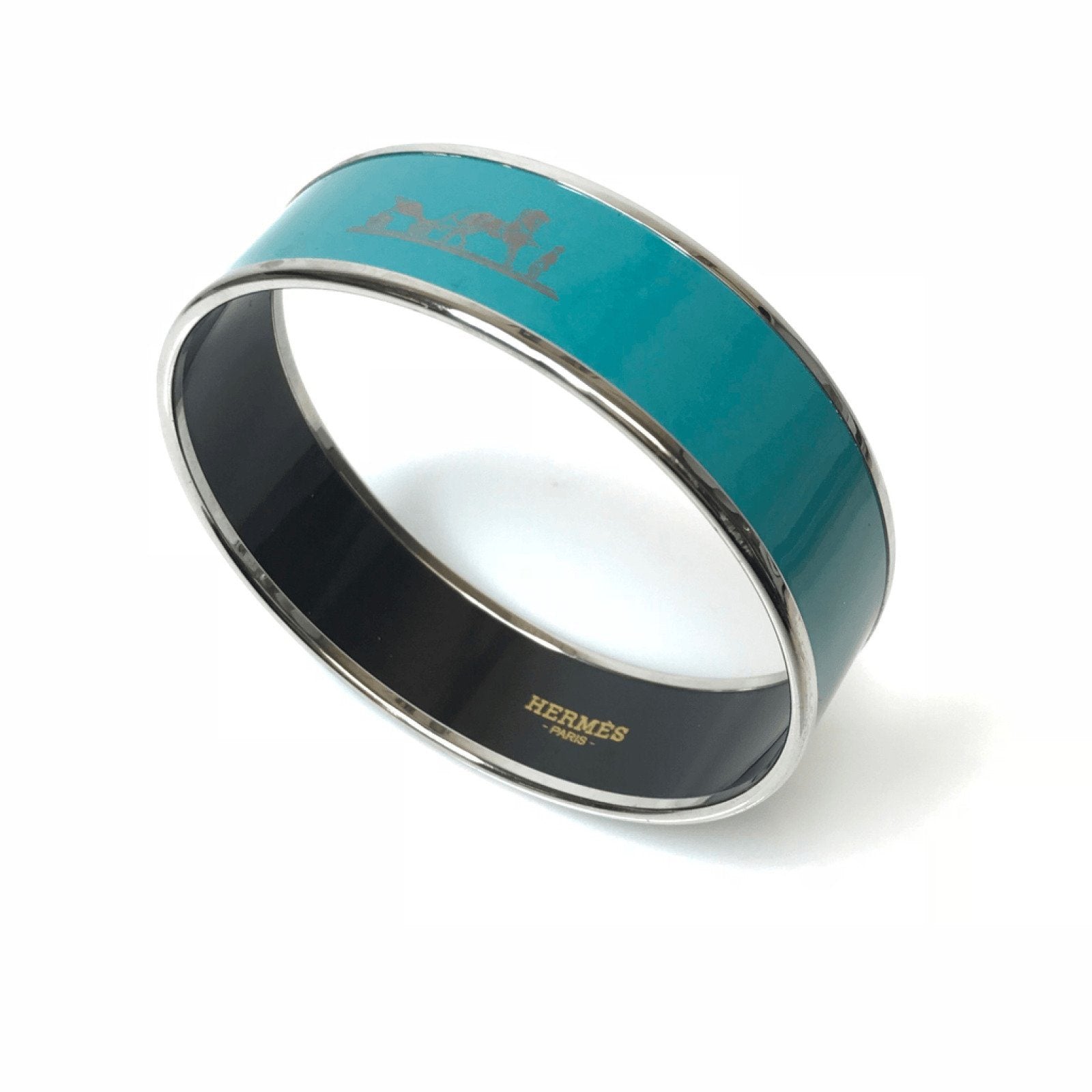 Hermes Turquoise Enamel Bracelet