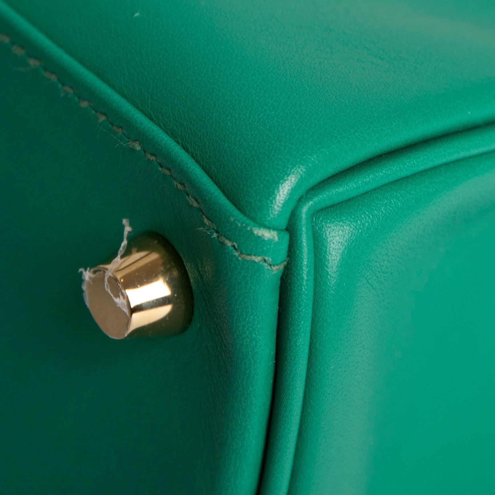 Hermes Vert Vertigo Swift Kelly II Retourne 25 w/ Box & Receipt