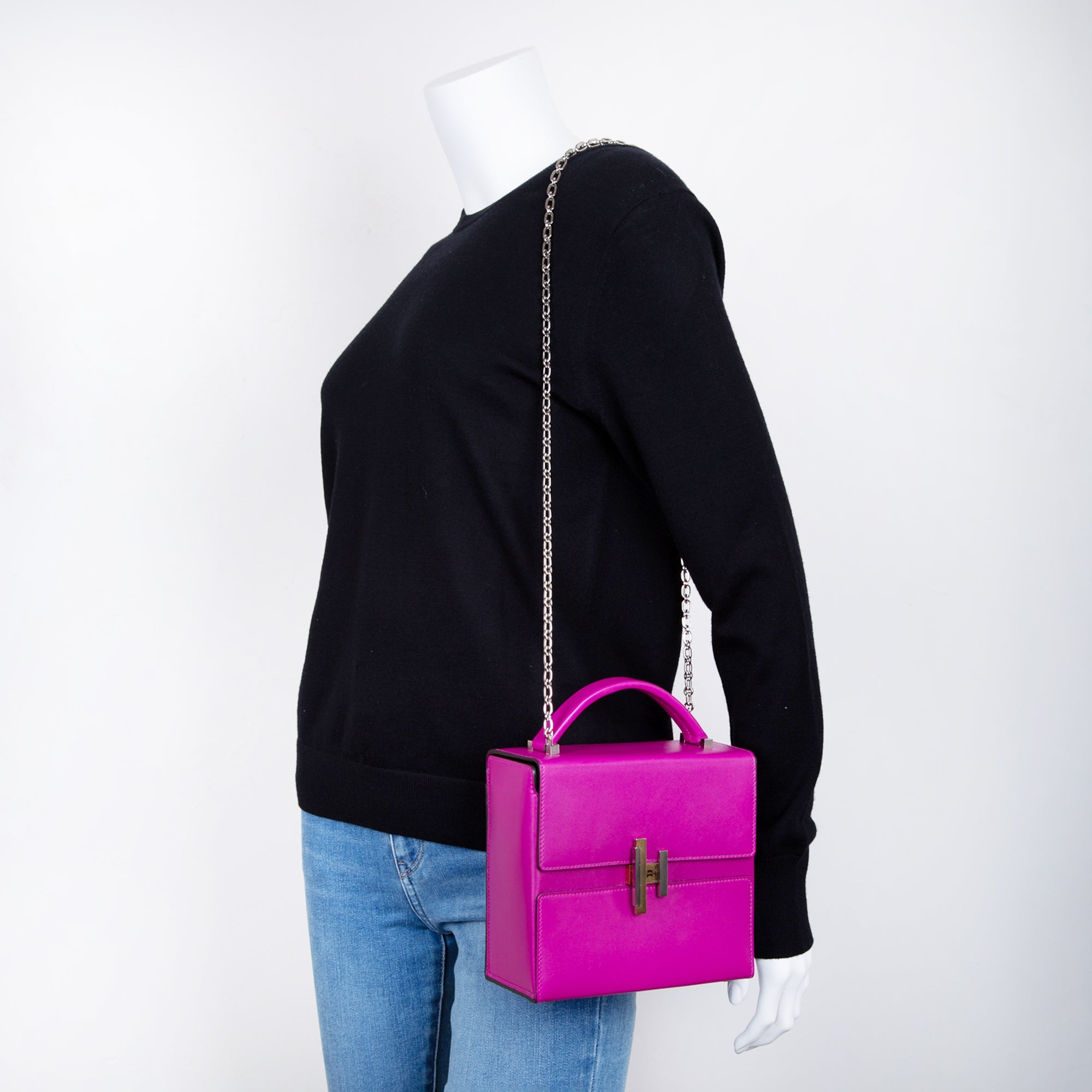 Hermes Villandry Cinhetic Boxy Top Handle Bag w/ Box