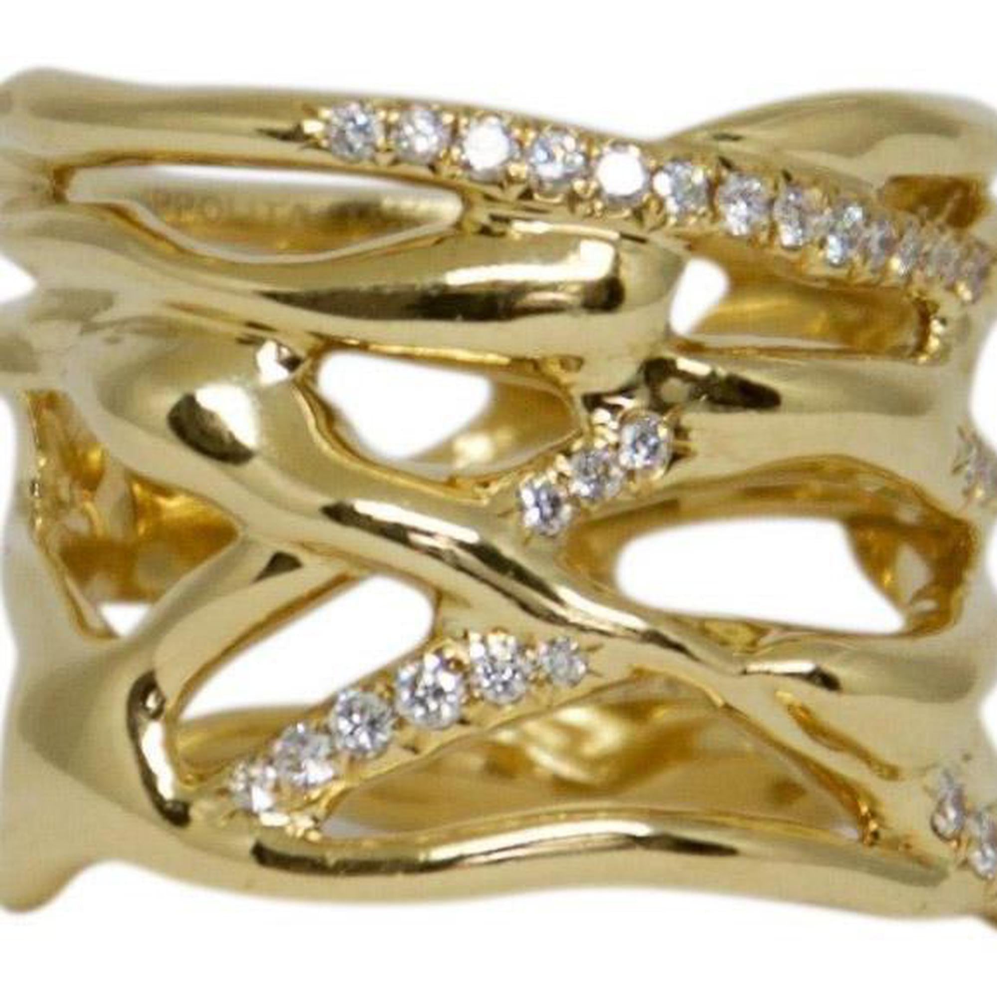 Ippolita Gold Drizzle Split Ring with Diamonds
