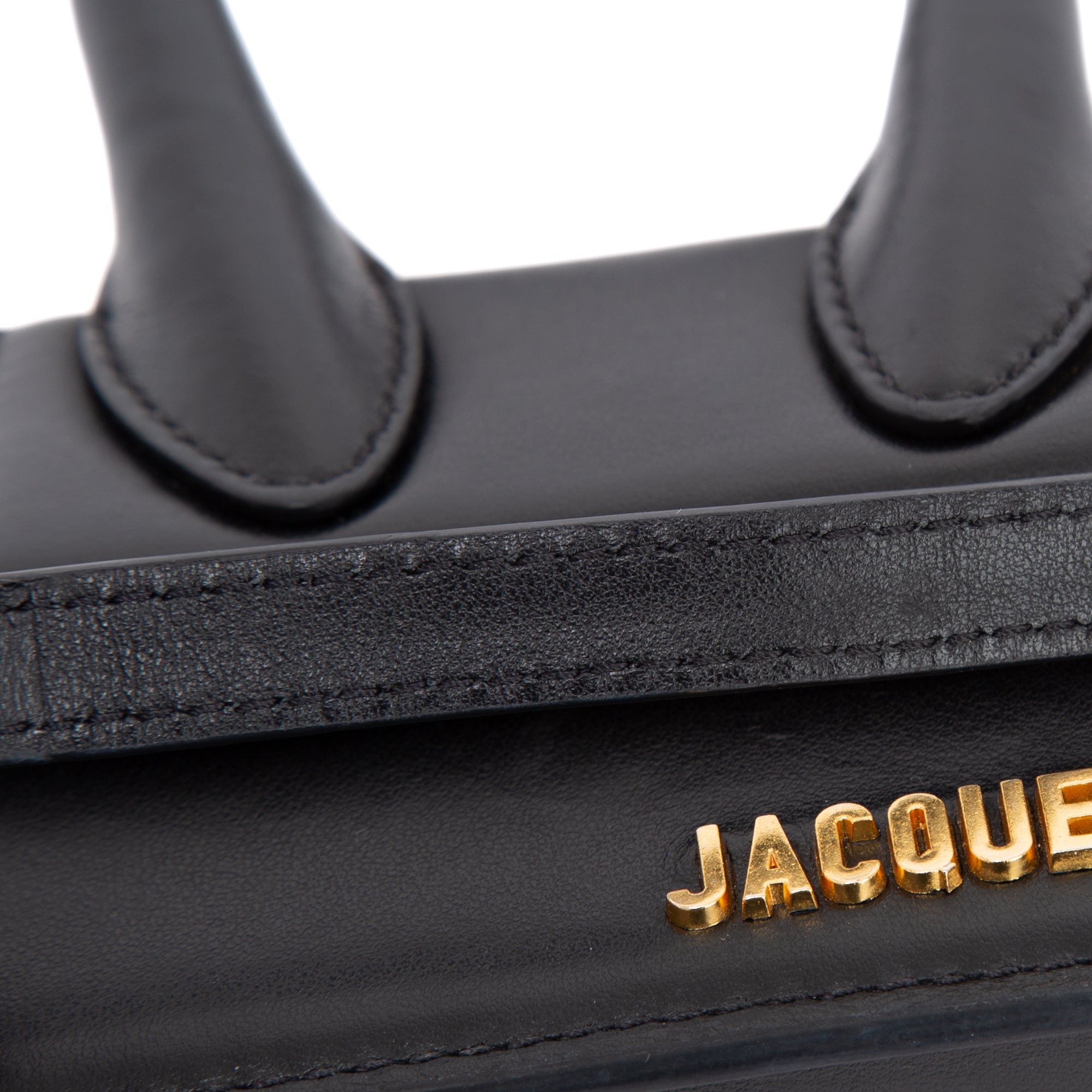 Jacquemus Mini Signature Leather Le Chiquito Handle Bag w/ Strap