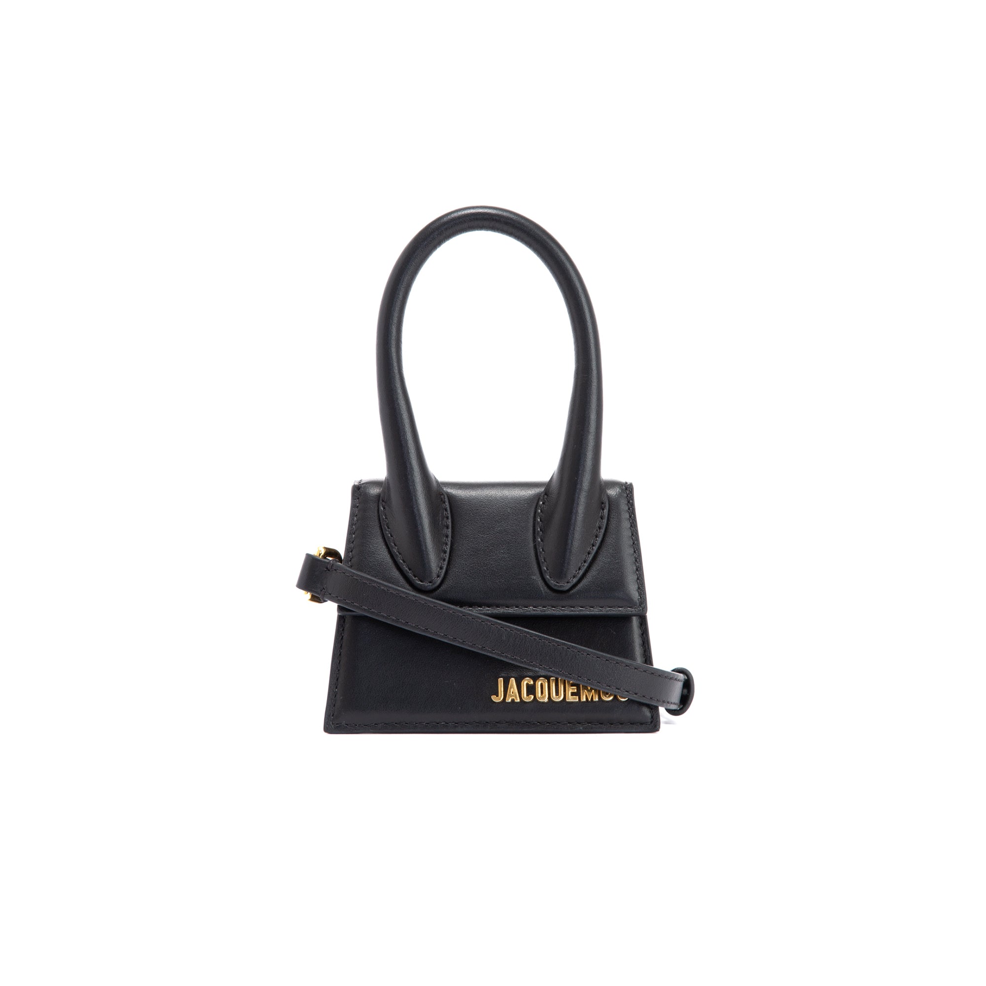 Jacquemus Mini Signature Leather Le Chiquito Handle Bag w/ Strap