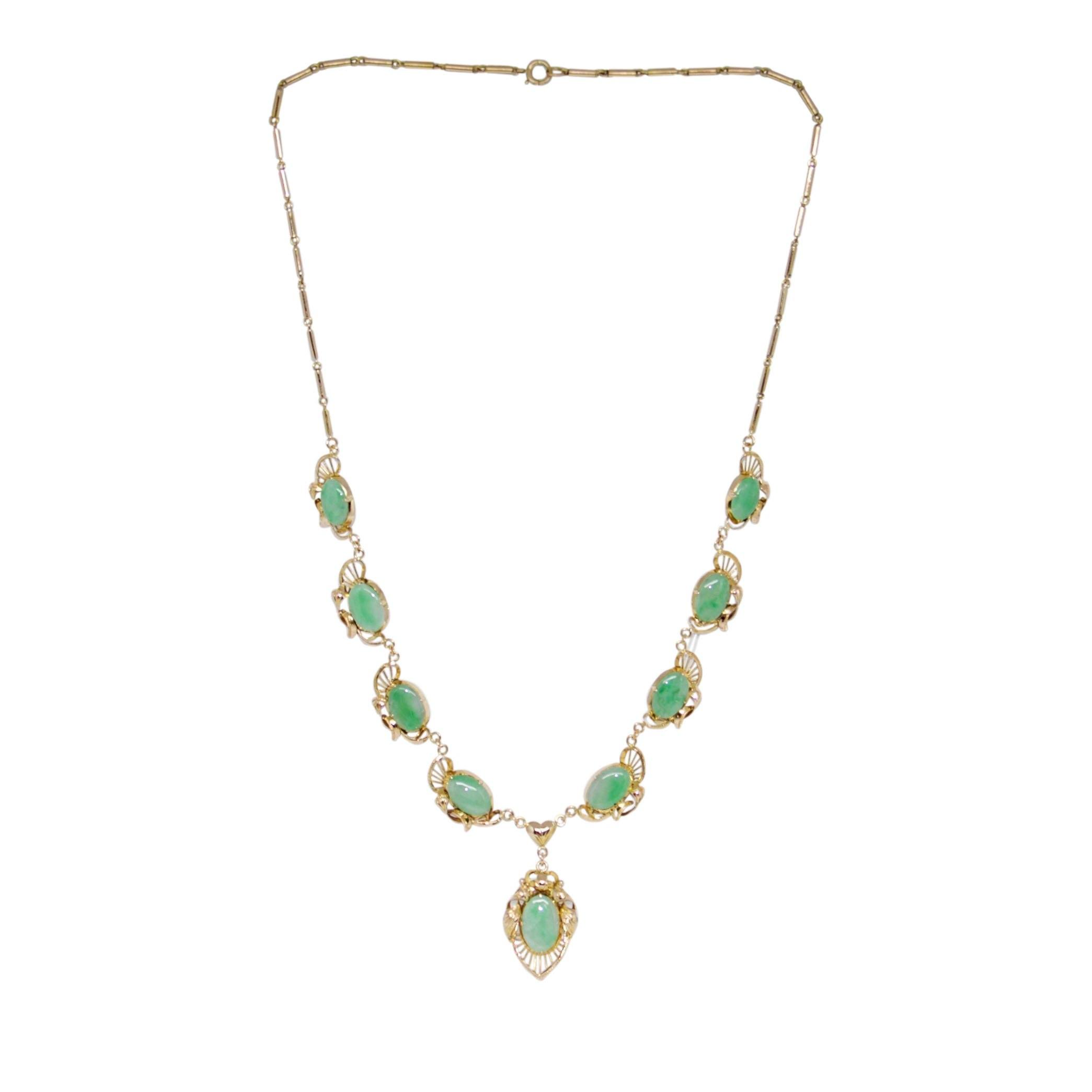 Jade Link Necklace