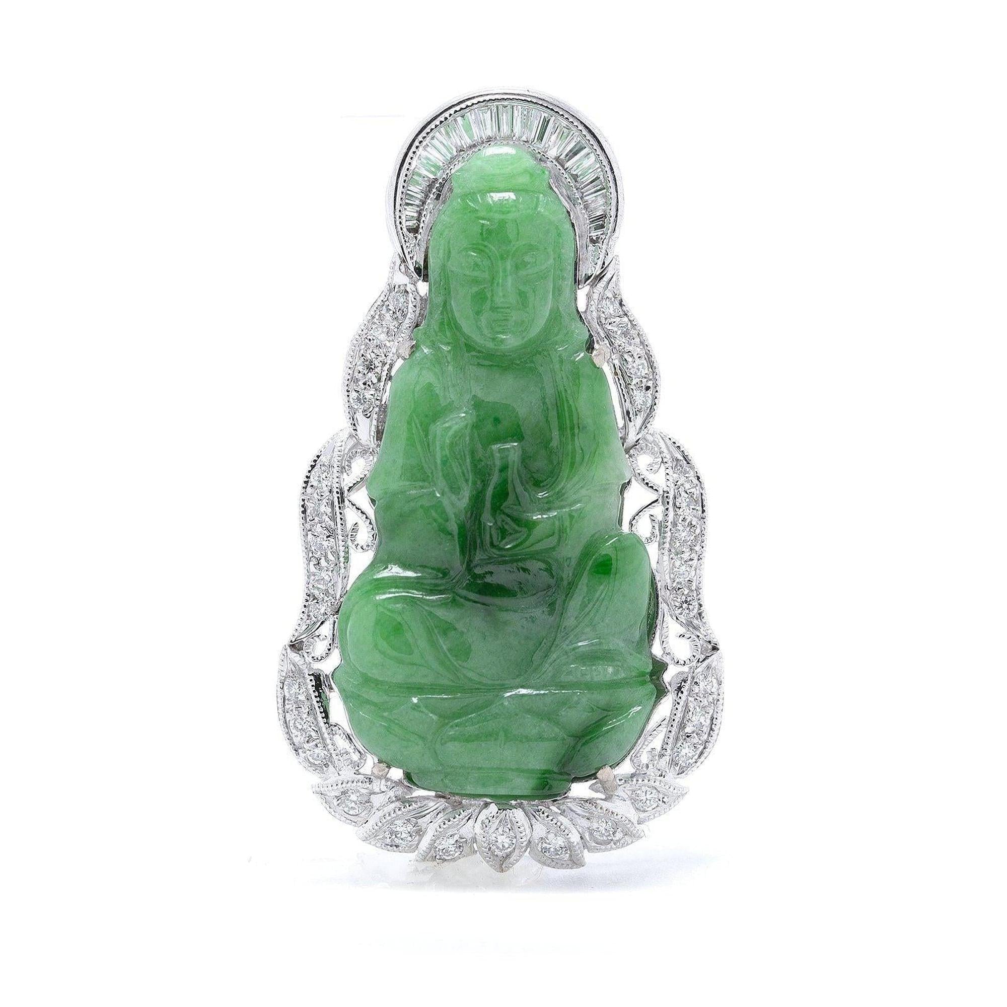 Jade and Diamond Pendant