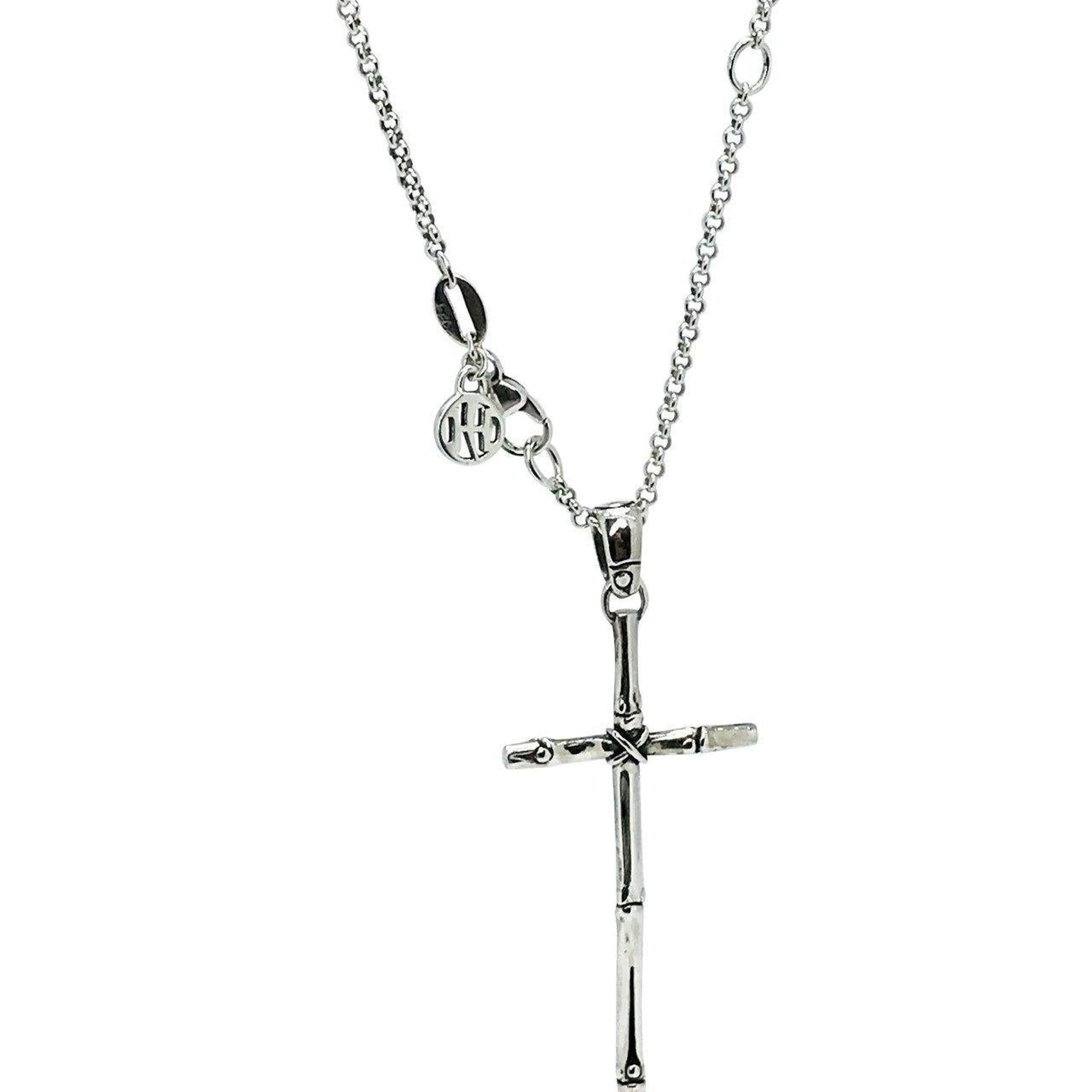 John Hardy Bamboo Cross Pendant Necklace