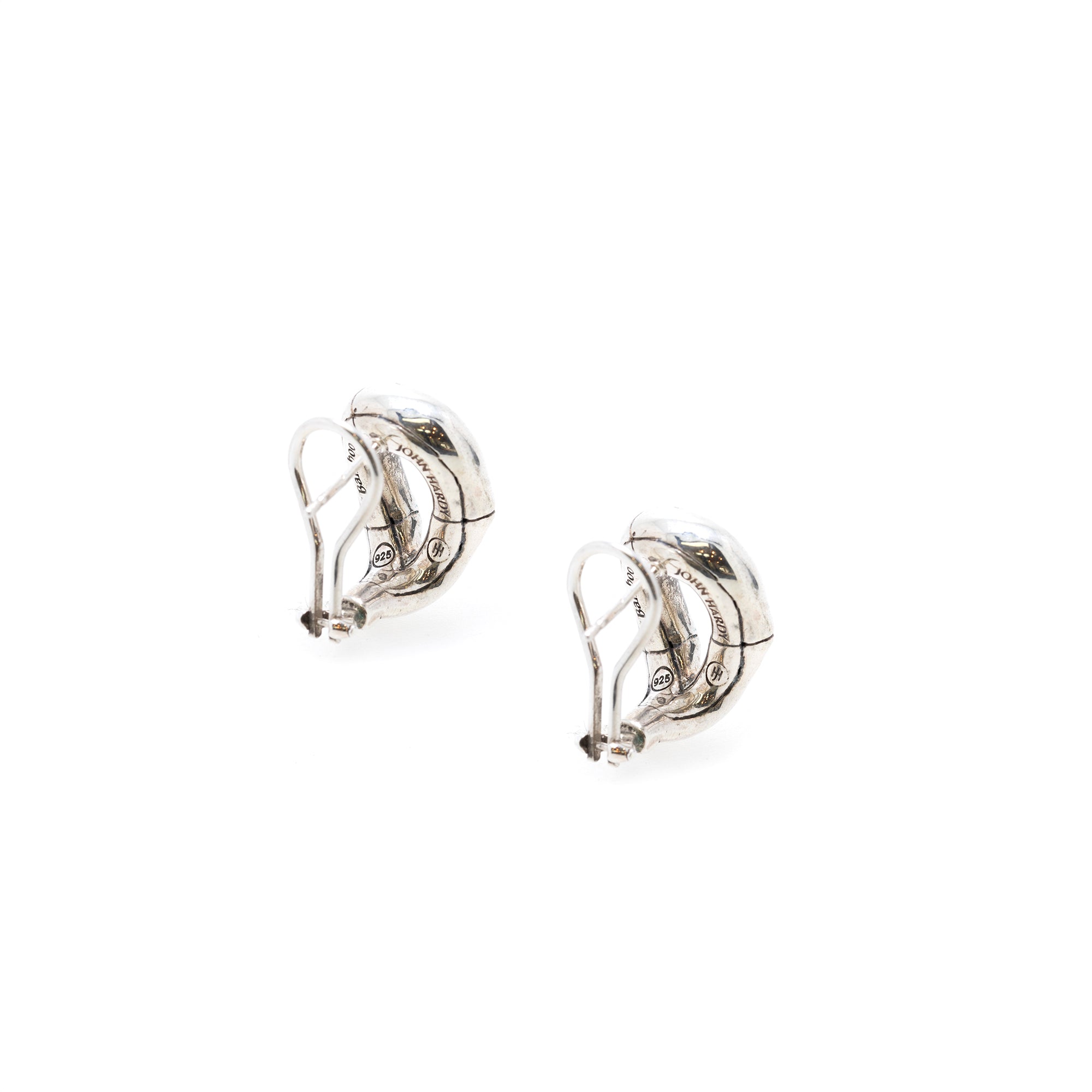 John Hardy Bamboo J Triple Hoop Earrings
