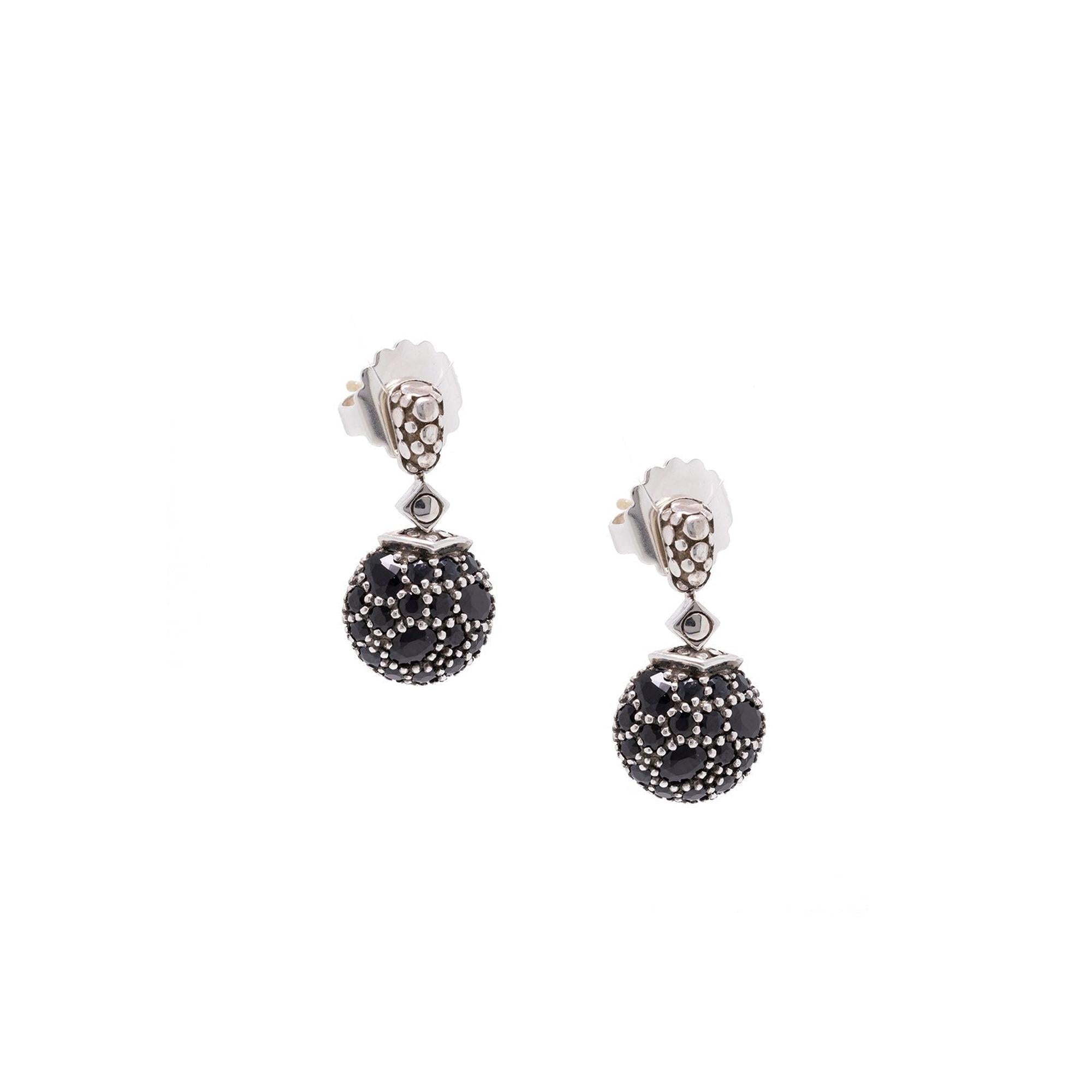 John Hardy Black Sapphire Drop Earrings