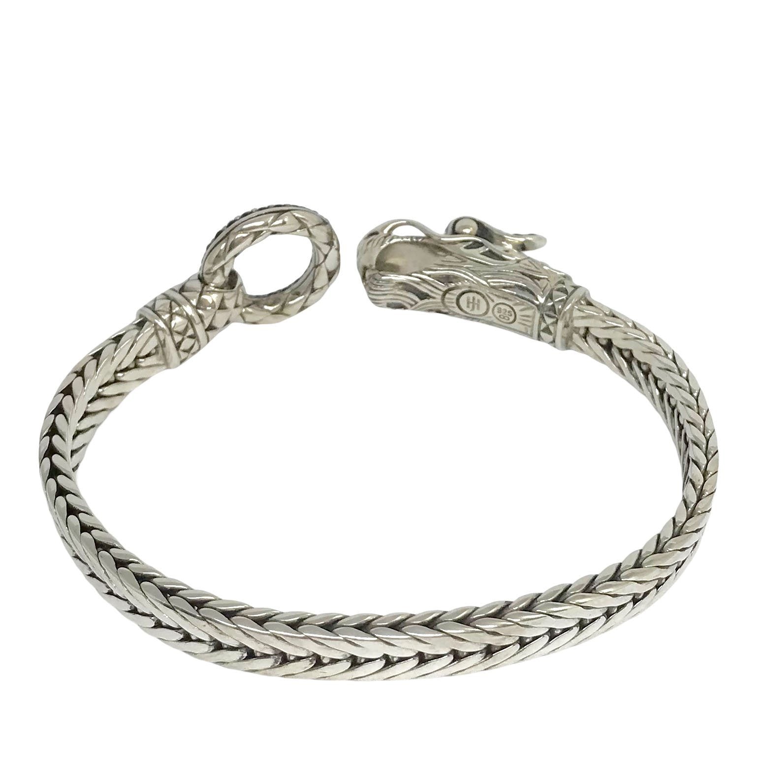 John Hardy Black Sapphire Naga Station Bracelet