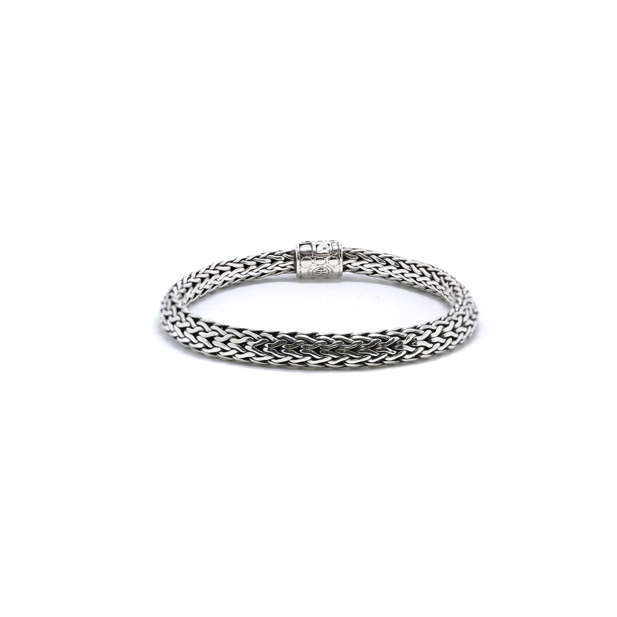 John Hardy Classic Chain Bracelet with Black Sapphires