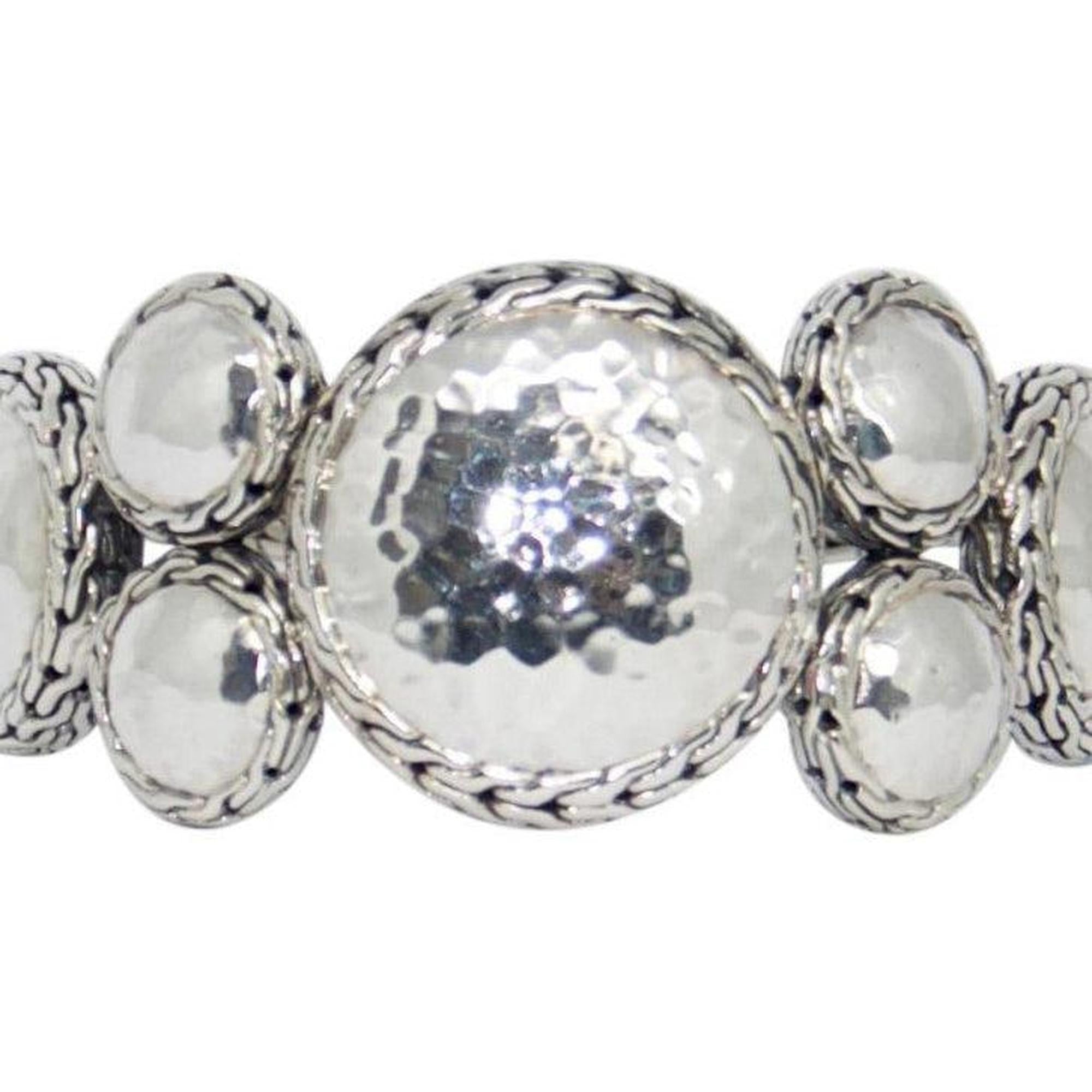 John Hardy Hammered Silver Cuff Bracelet