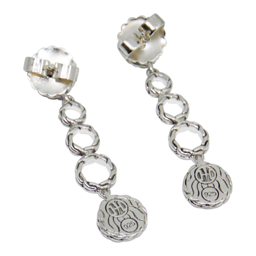 John Hardy Hammered Silver Drop Earrings