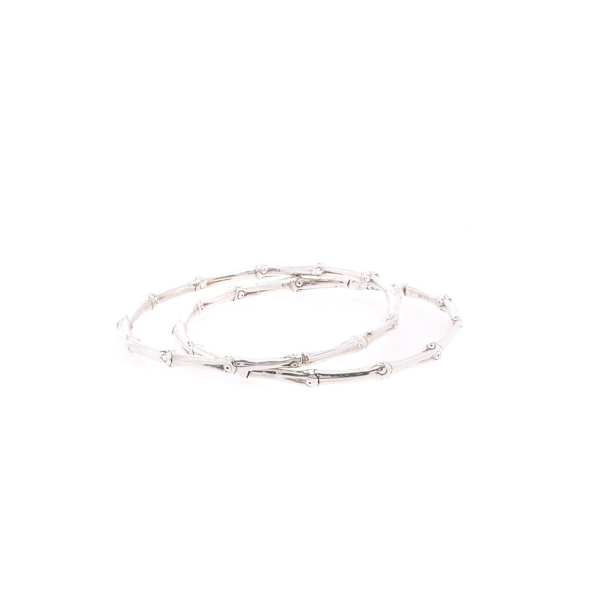 John Hardy Large Bamboo Hoop Earrings