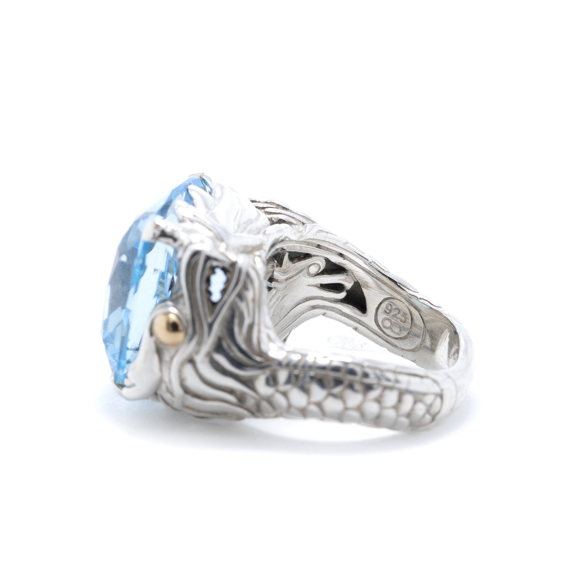 John Hardy Naga Blue Topaz Ring