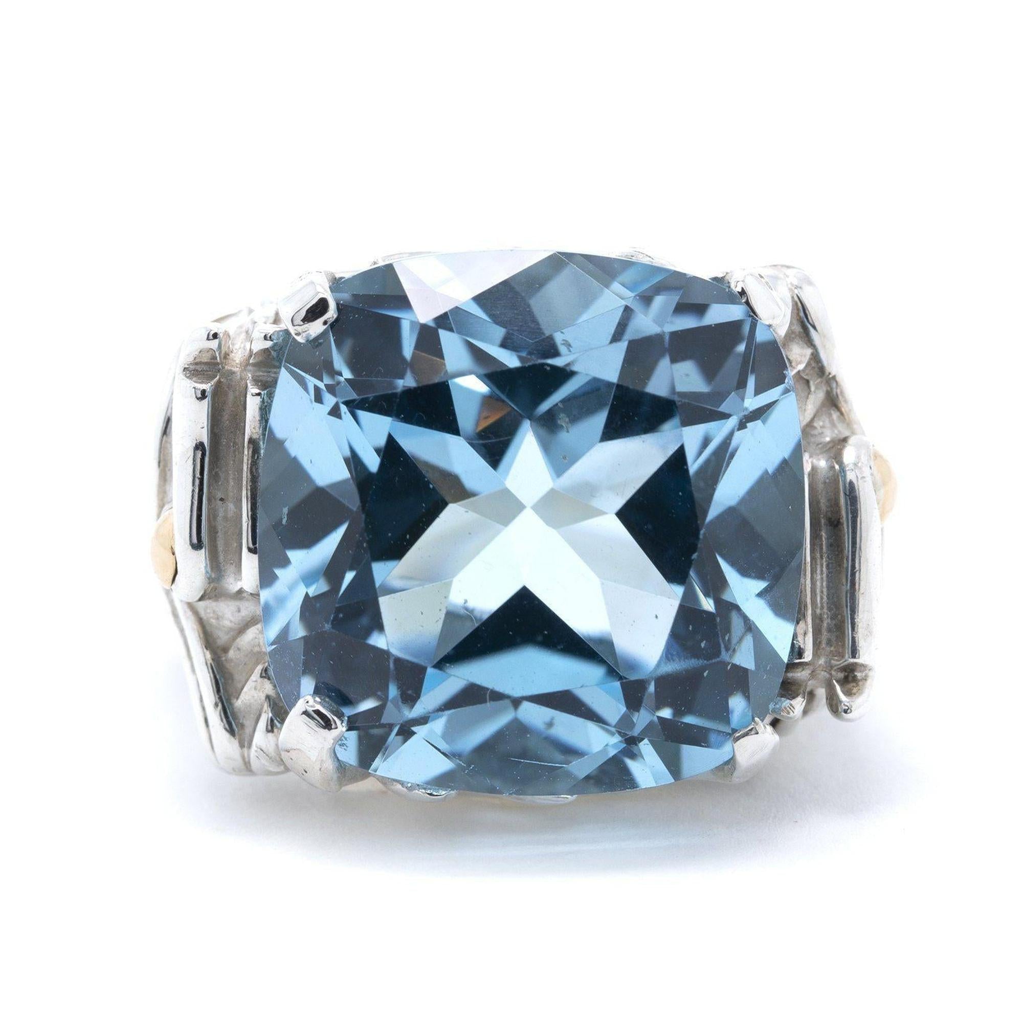 John Hardy Naga Blue Topaz Ring