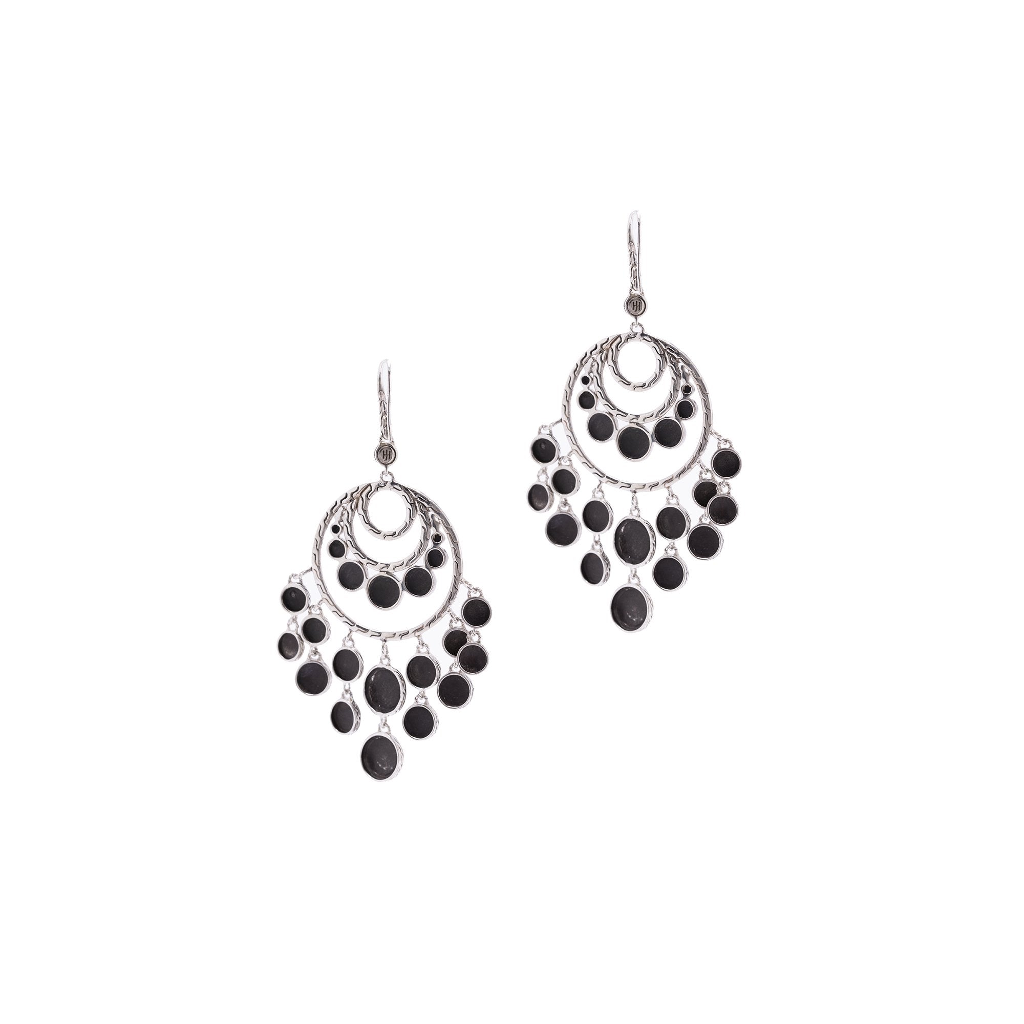 John Hardy Palu Disc Chandelier Earrings