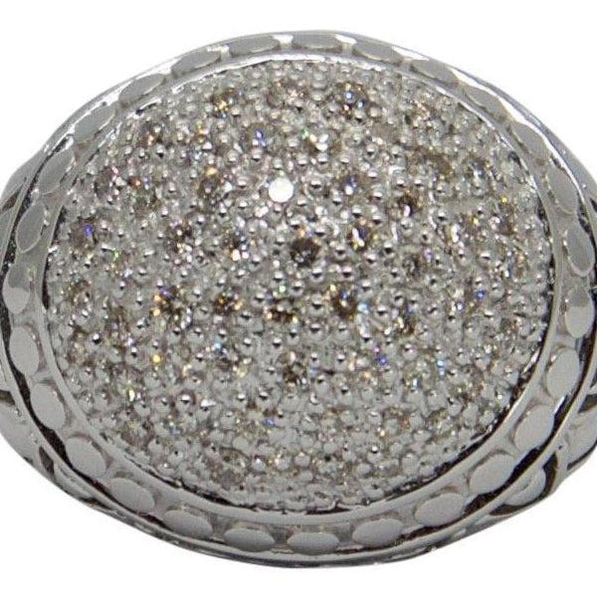 John Hardy Pave Diamond Dome Ring