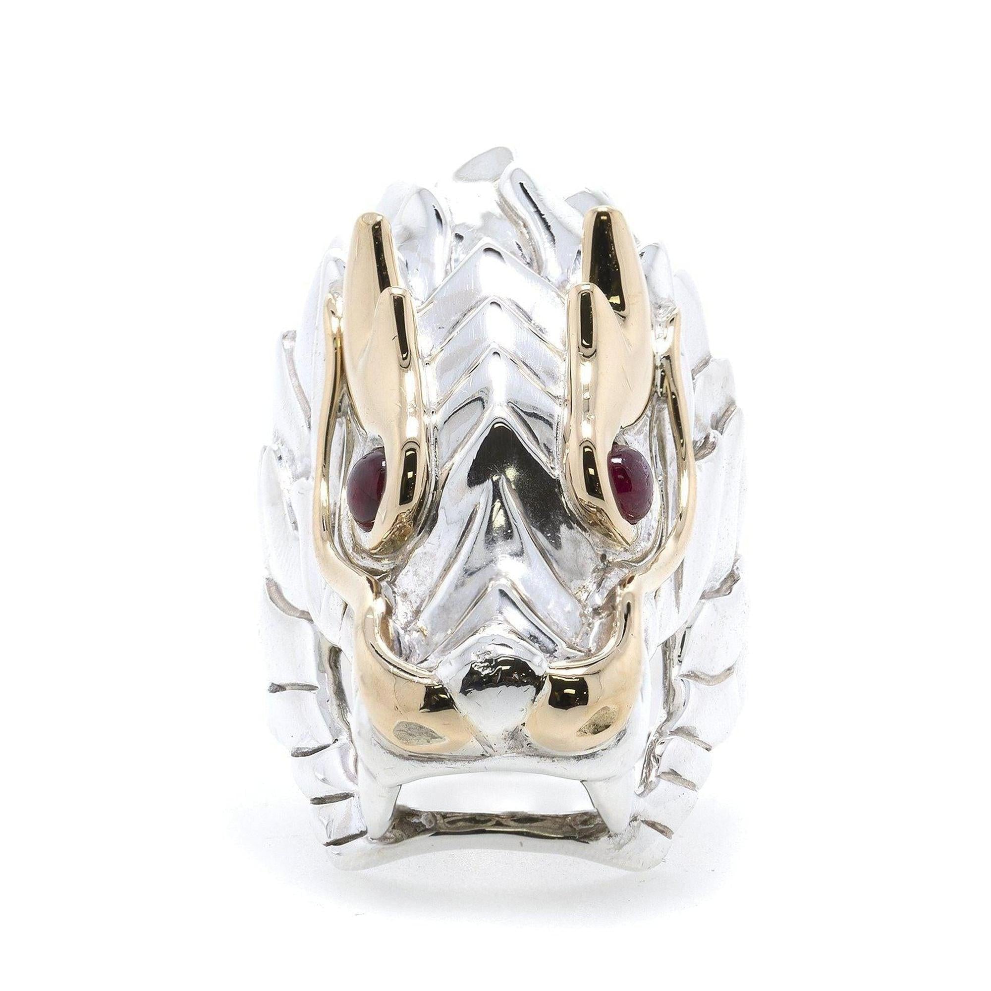 John Hardy Ruby Naga Dragon Cocktail Ring