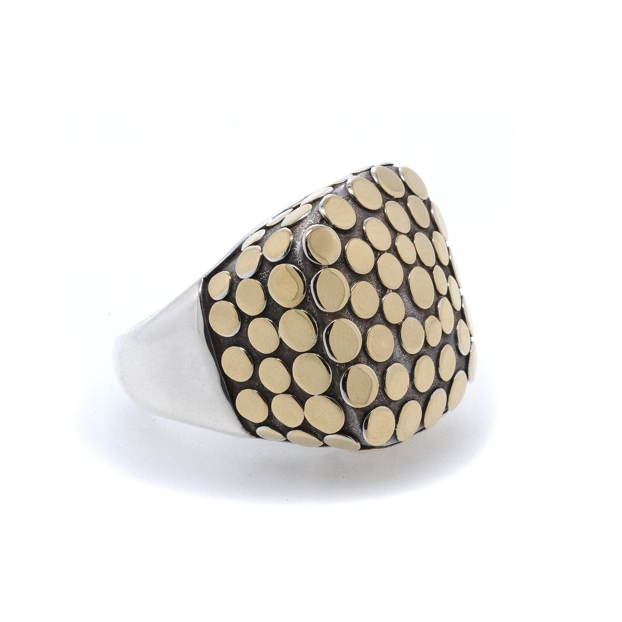 John Hardy Two-Tone Dot Cocktail Ring