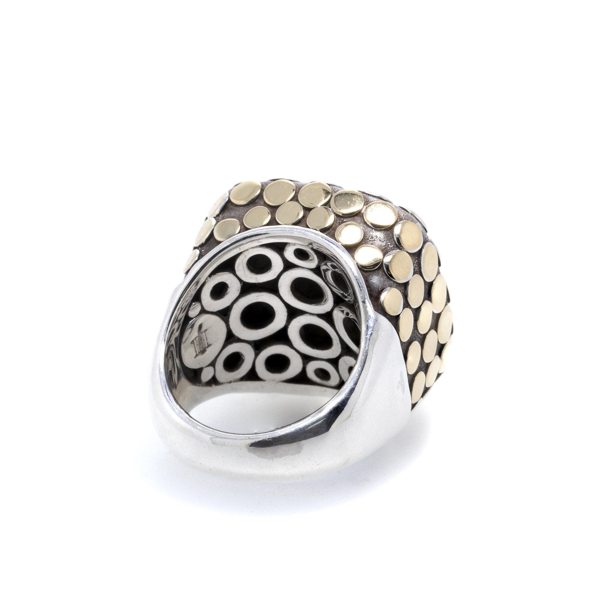 John Hardy Two-Tone Dot Cocktail Ring