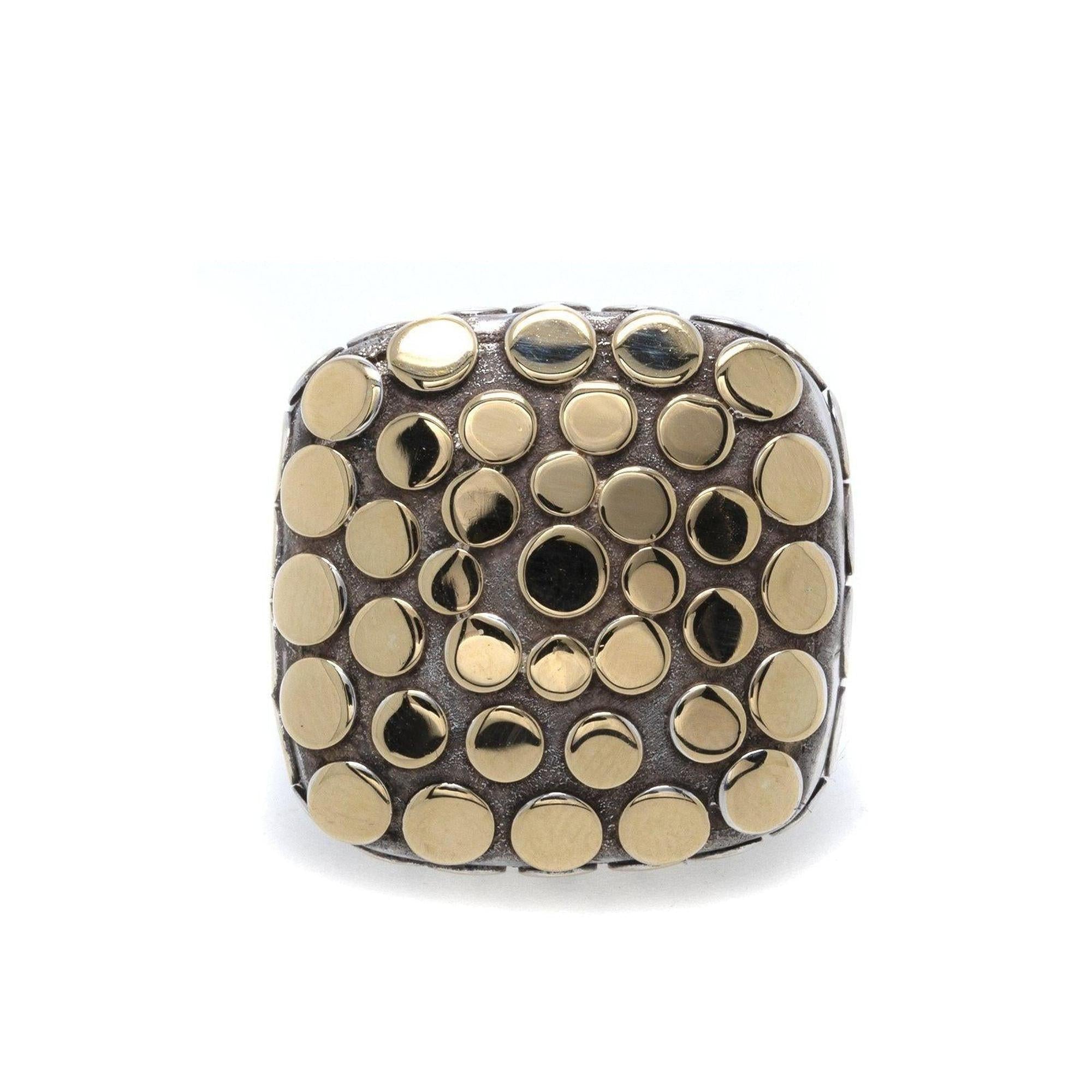 John Hardy Two-Tone Dot Cocktail Ring