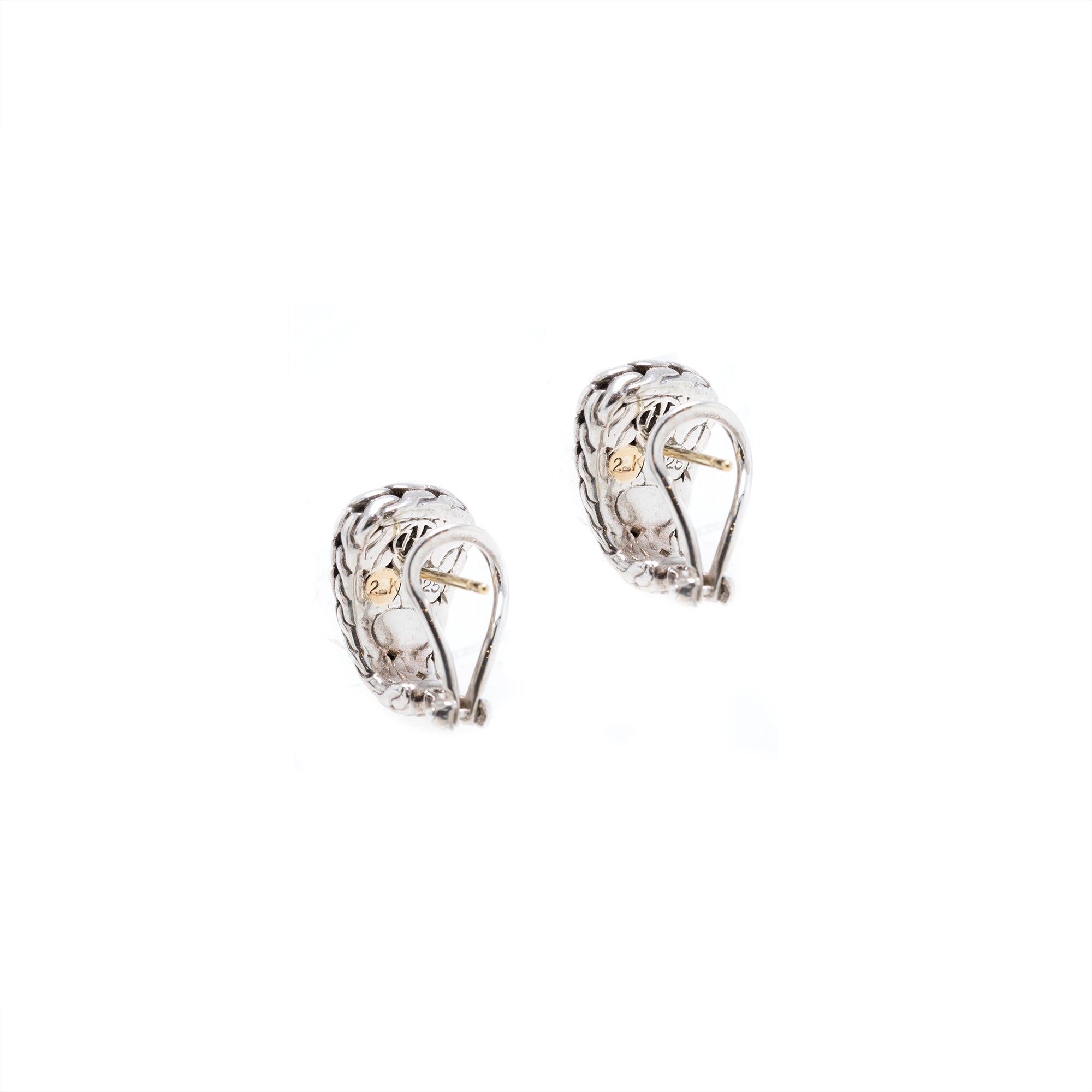 John Hardy Two-Tone Palu Shrimp Earrings
