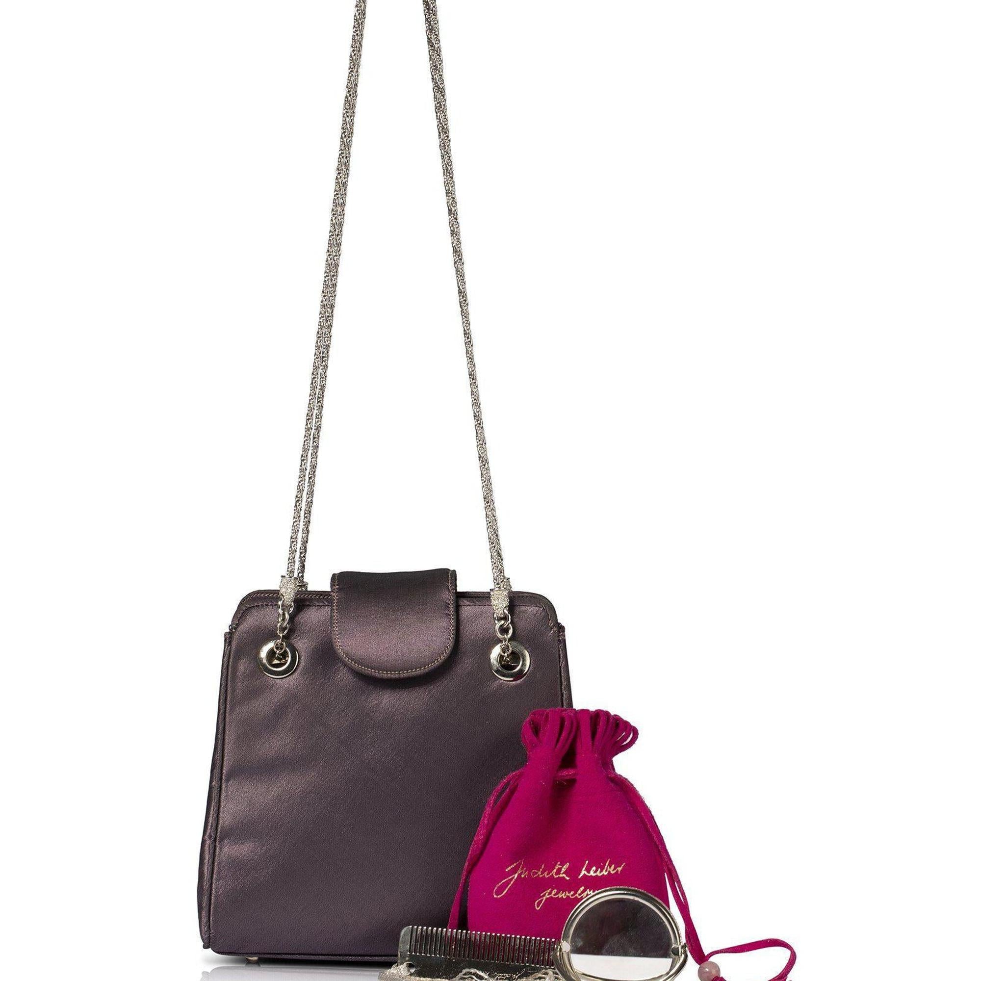 Judith Leiber Satin Mini Evening Bag