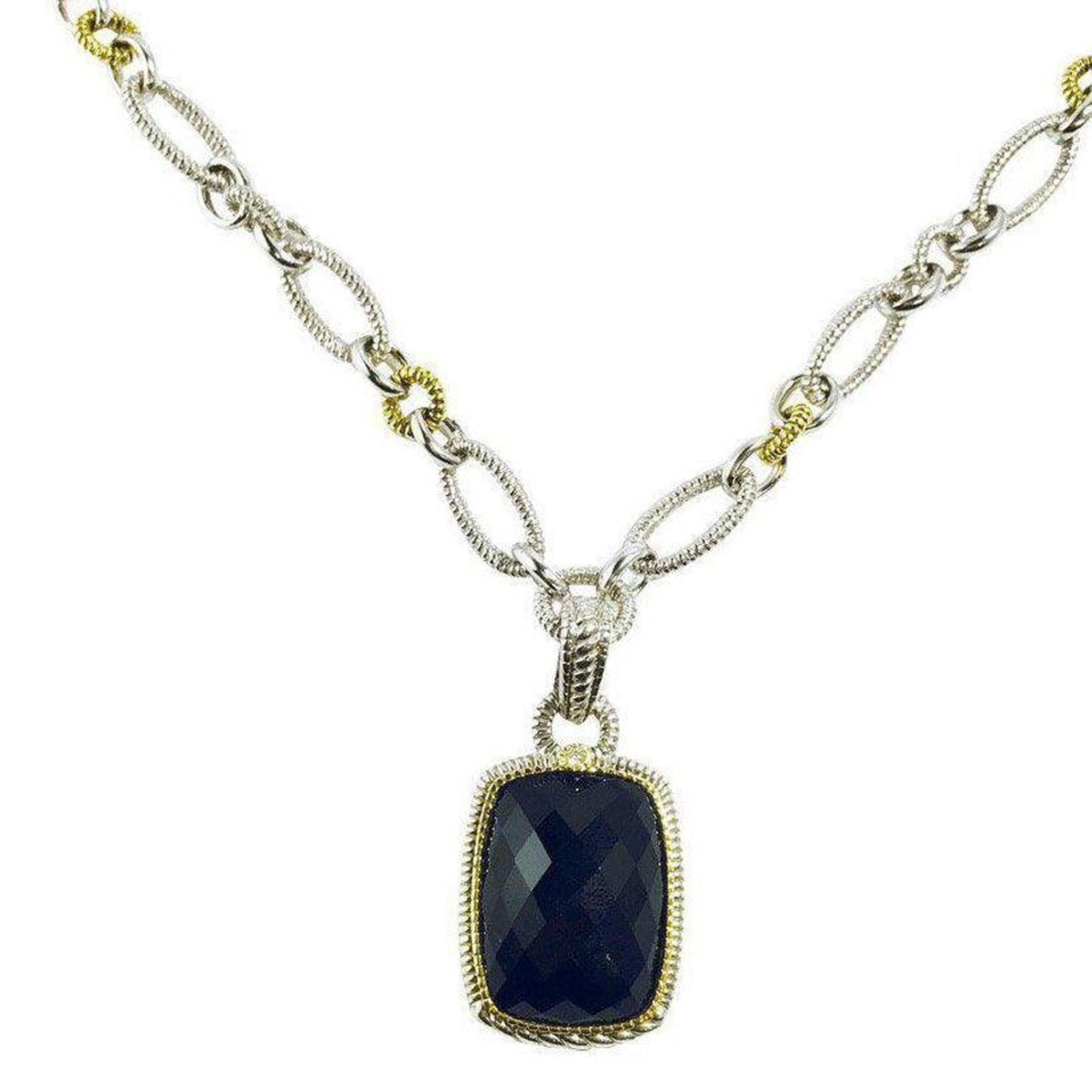 Judith Ripka Black Onyx Pendant Necklace