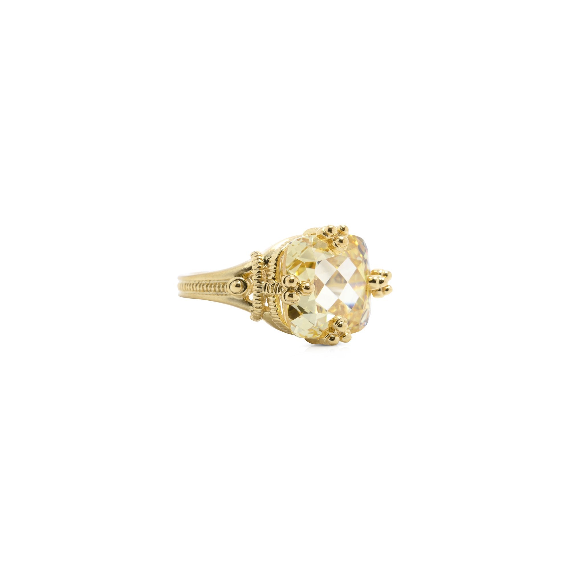 Judith Ripka Canary Crystal Cocktail Ring