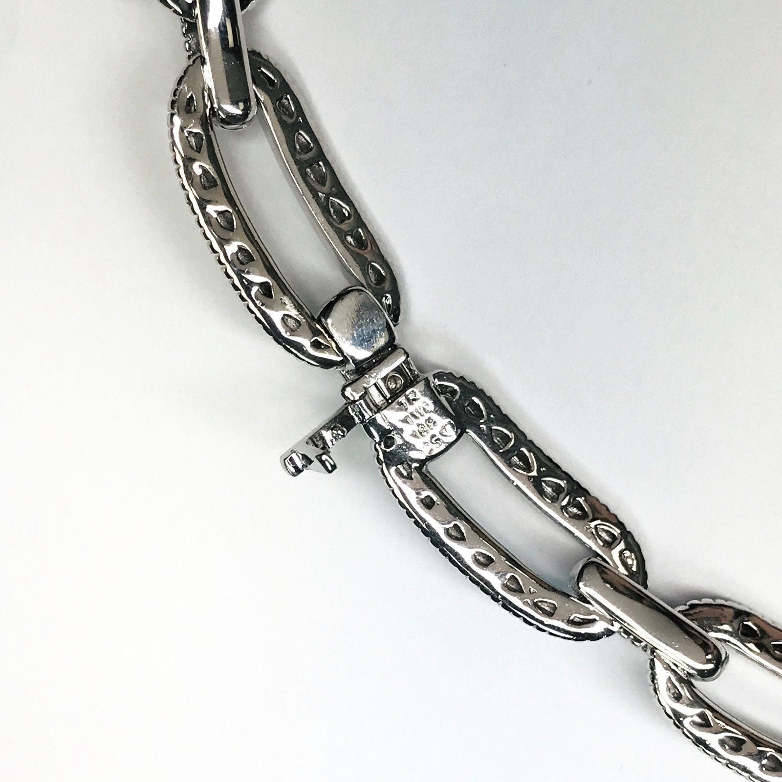 Judith Ripka Diamond Station Link Necklace